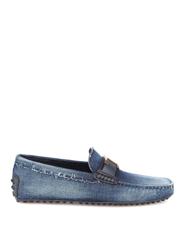 image of Tods O1Lxy1Mk0524 Loafers In Denim, Men's (Size 12)