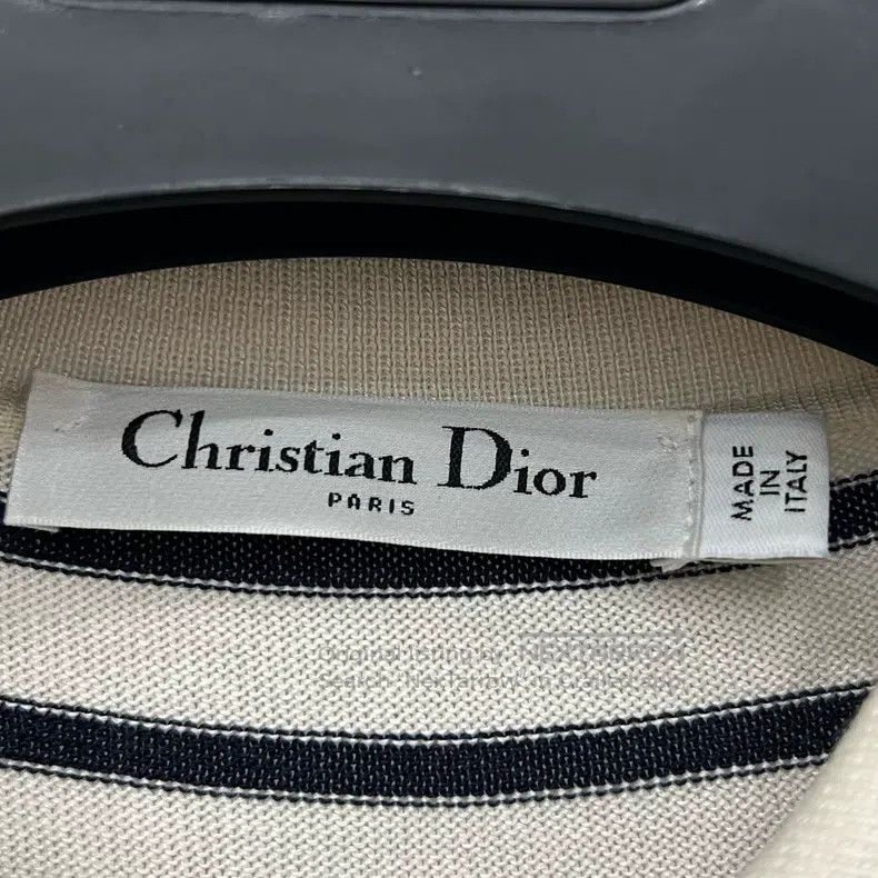 Dior Dior Striped letter logo knitted short sleeves Size XXS / US 00 / IT 34 - 4 Thumbnail