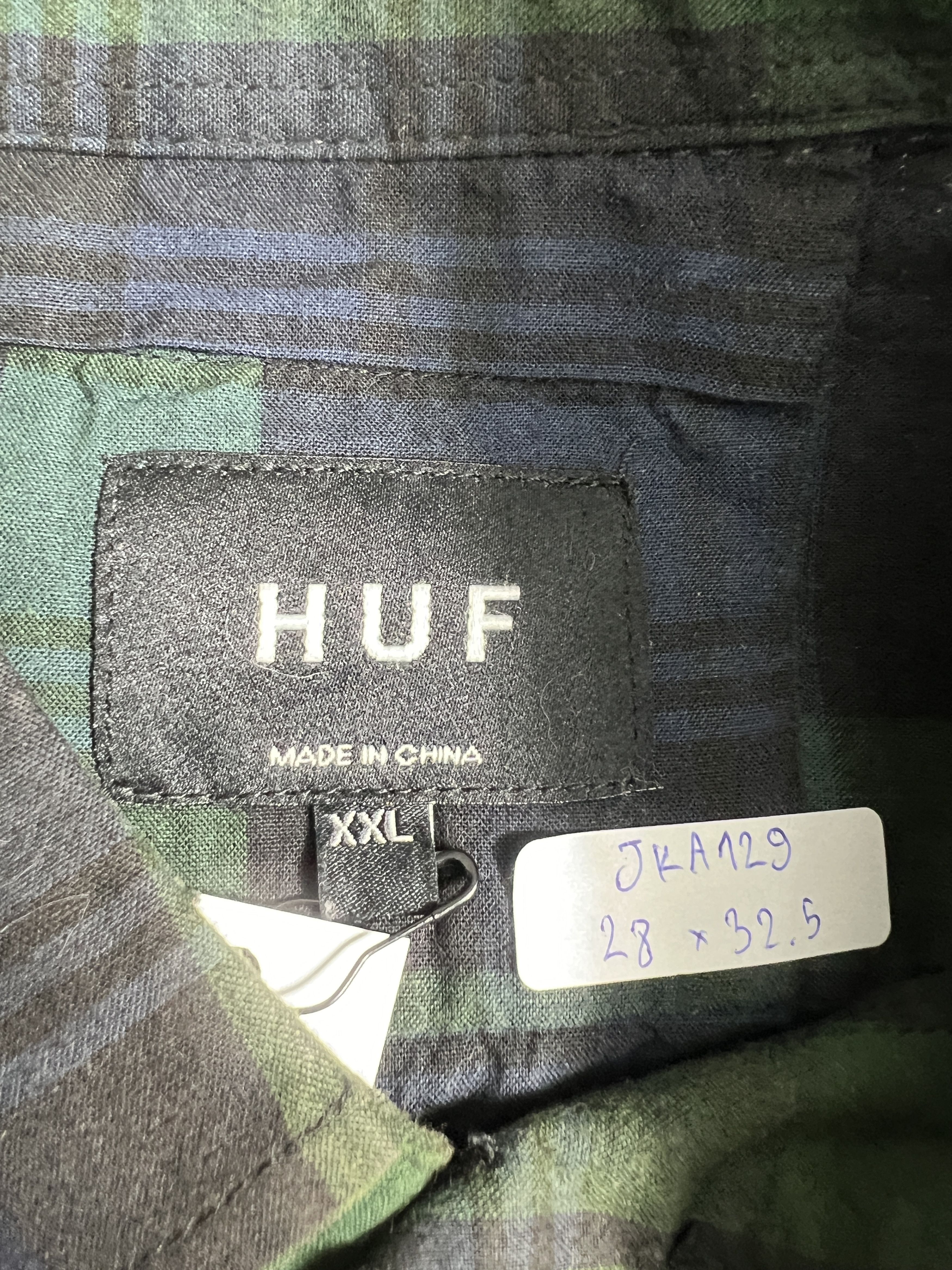 Huf HUF Tartan Plaid Embroidery Button Up Shirt (XXL) JKA129 Size US XXL / EU 58 / 5 - 3 Thumbnail