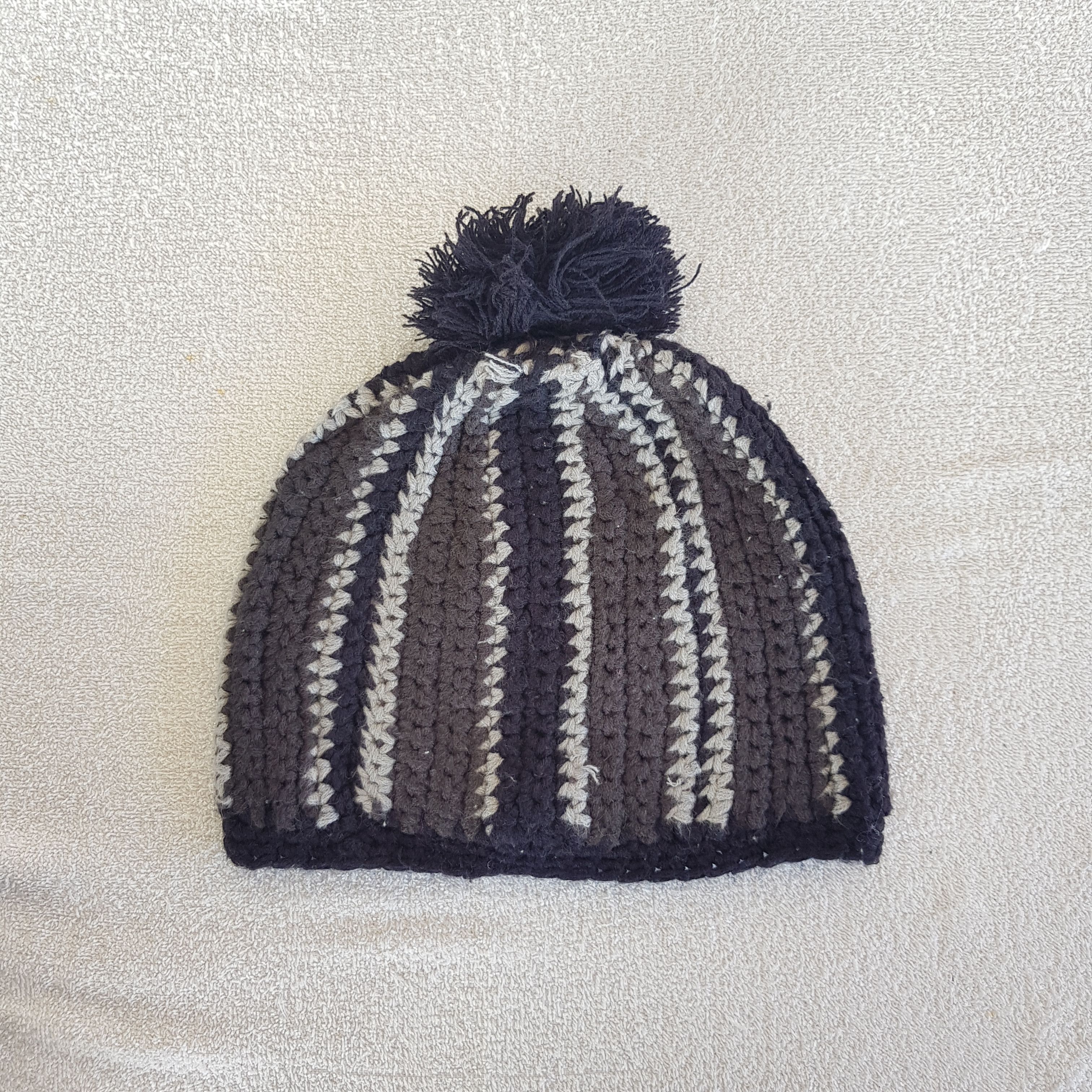 Japanese Brand Vintage Japanese Beanie Giant Crochet Isle Snow Caps Hats. Size ONE SIZE - 5 Thumbnail