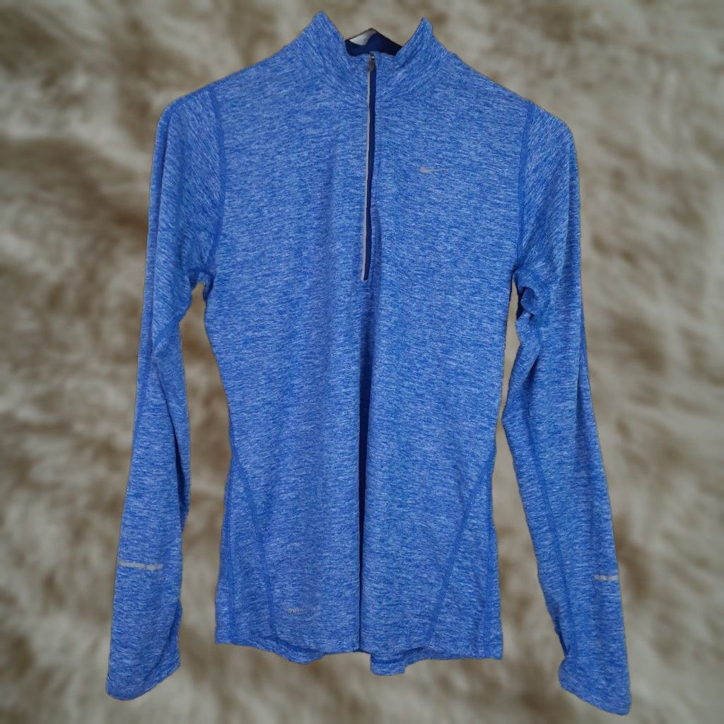 Nike Nike Element Dri-Fit Running Long Sleeve 1/4 Zip Pullover Shirt Womens Small Blue Casual Activewear Nike Dri-Fit 1/4 Zip Running & Jogging Women S Size S / US 4 / IT 40 - 1 Thumbnail