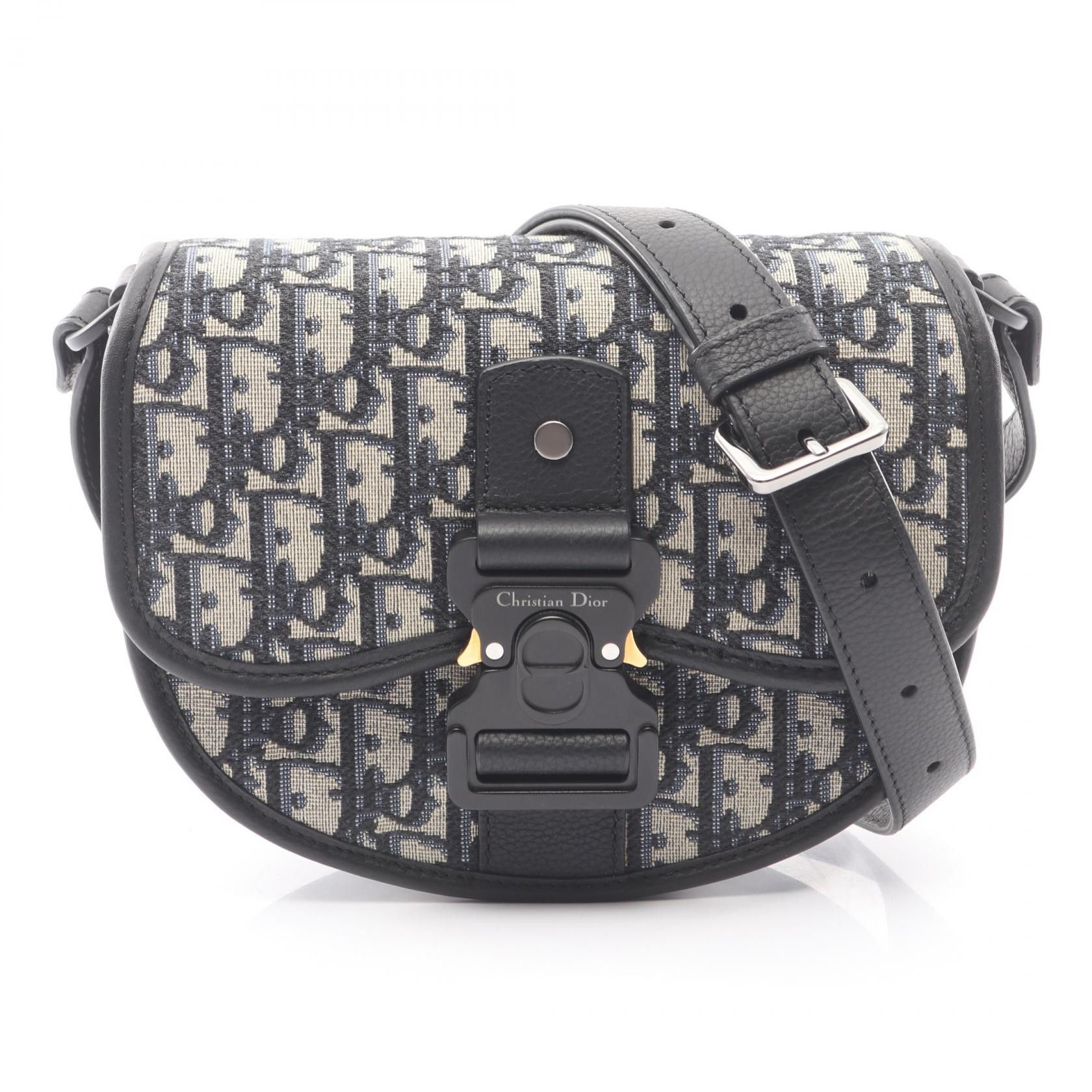 Dior Dior Dior GALLOP Oblique Canvas Leather Shoulder Bag Textile Shoulder Bag 1ADPO033YKY_H27E DUTY FREE for USA Size ONE SIZE - 1 Thumbnail