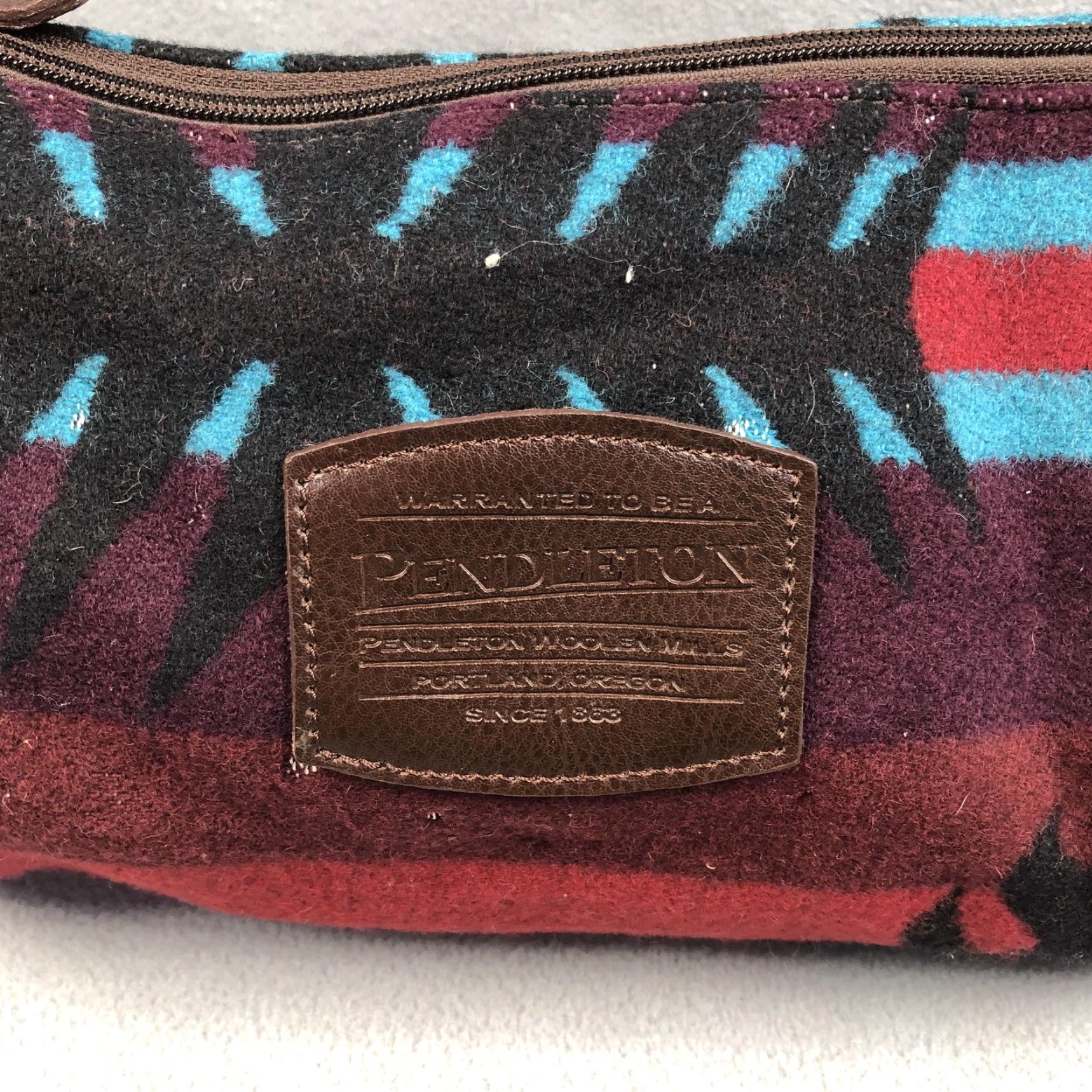 Pendleton Pendleton Bag Small Wool Blend Red Aztec Southwestern Crossbody Womens Handbag Size ONE SIZE - 2 Thumbnail