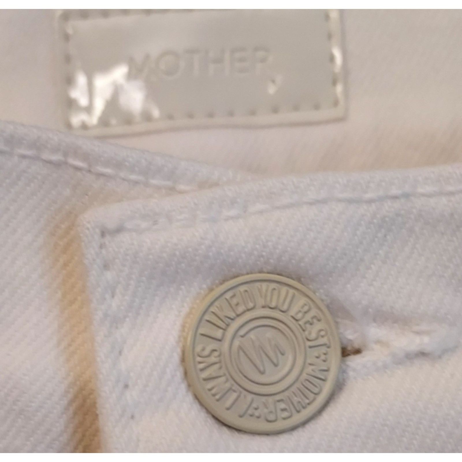 MOTHER Mother The Tomcat Ankle Jeans In Cream Puffs 25 Size 23" - 9 Thumbnail