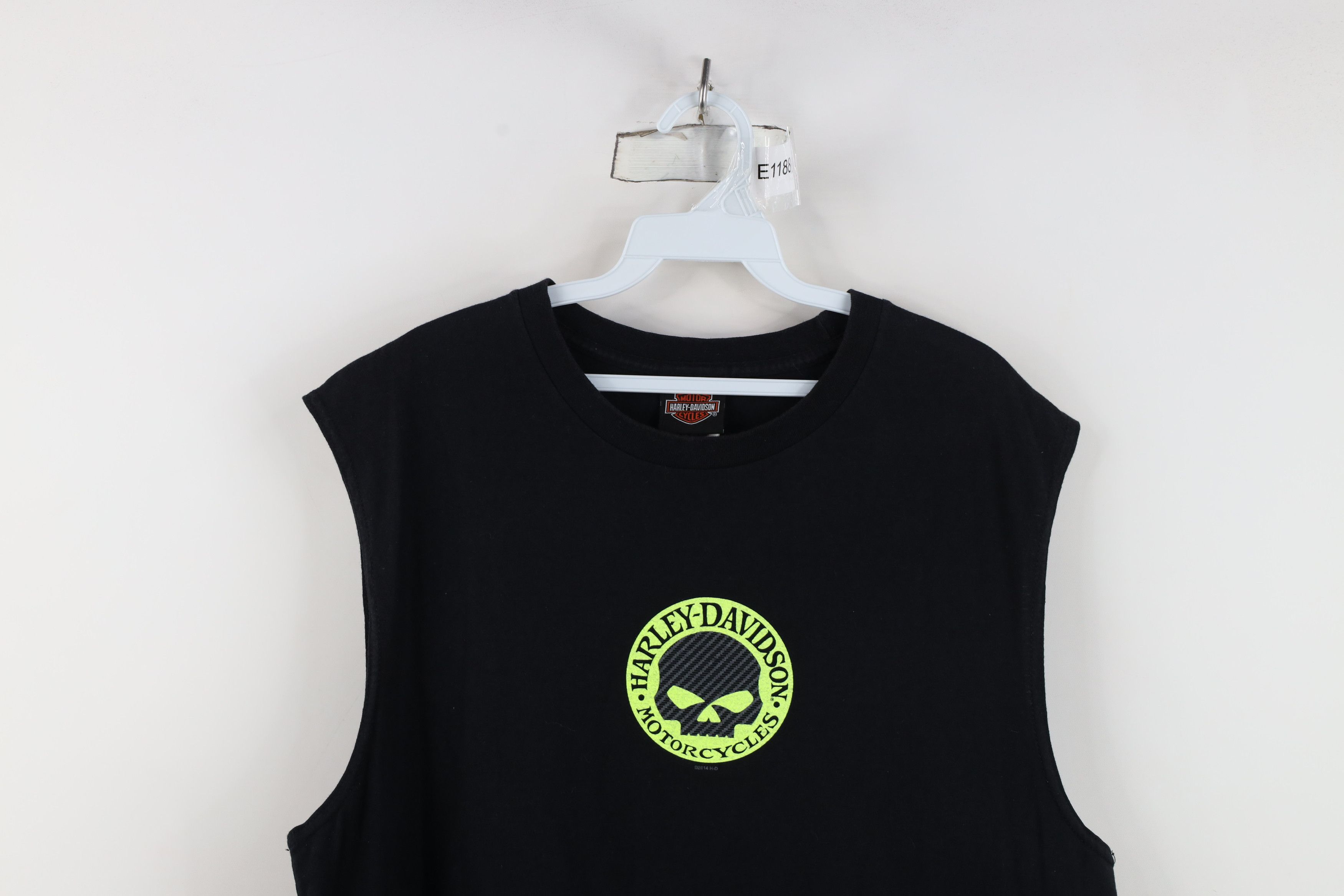 Harley Davidson Vintage Y2K Harley Davidson Skull Sleeveless Muscle T-Shirt Size US L / EU 52-54 / 3 - 2 Thumbnail