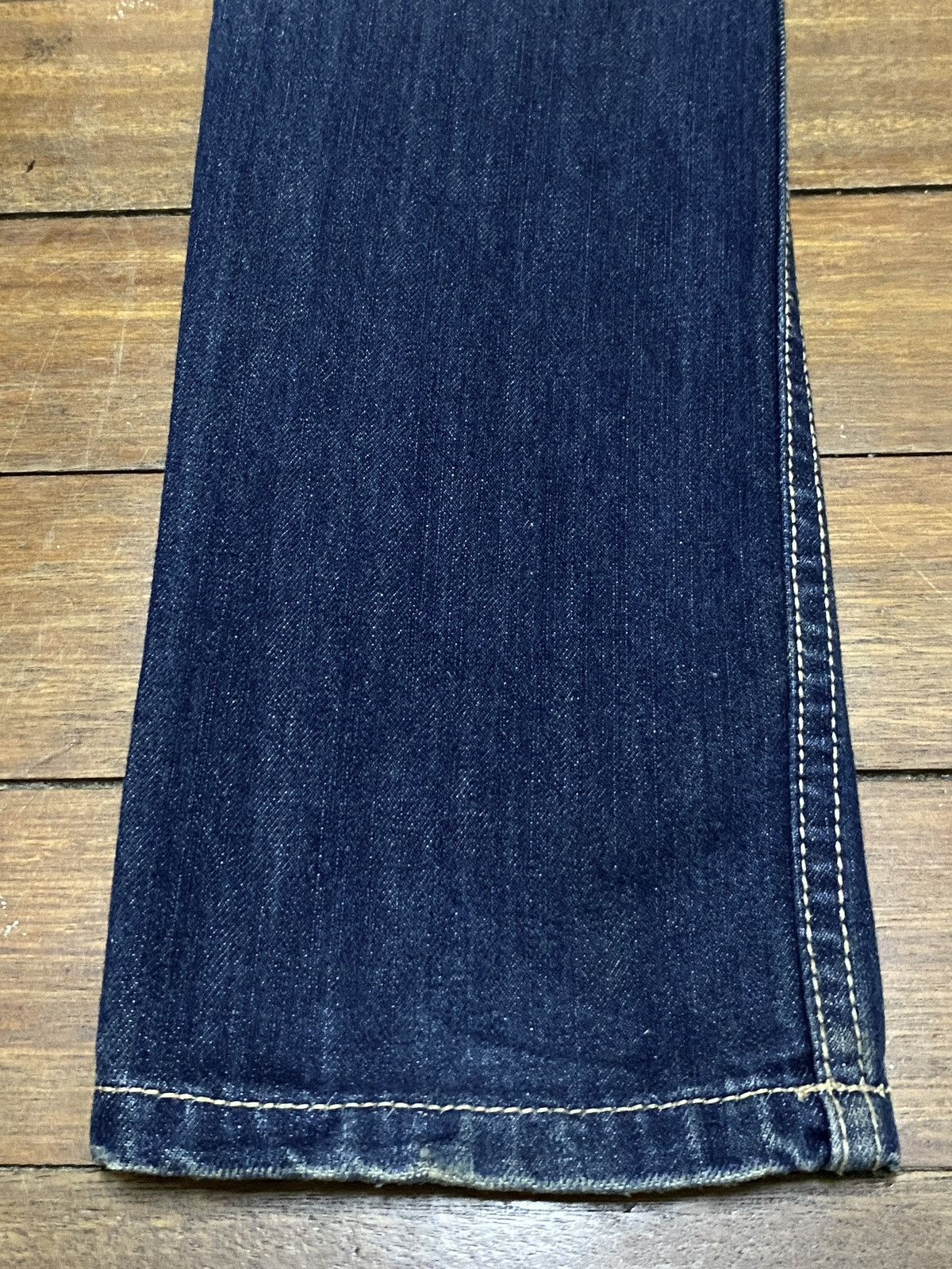 If Six Was Nine × Japanese Brand × Le Grande Bleu (L.G.B.) Rare Design Vintage Brand Glad News Ripped Spike Jeans 1990s Size US 29 - 7 Thumbnail