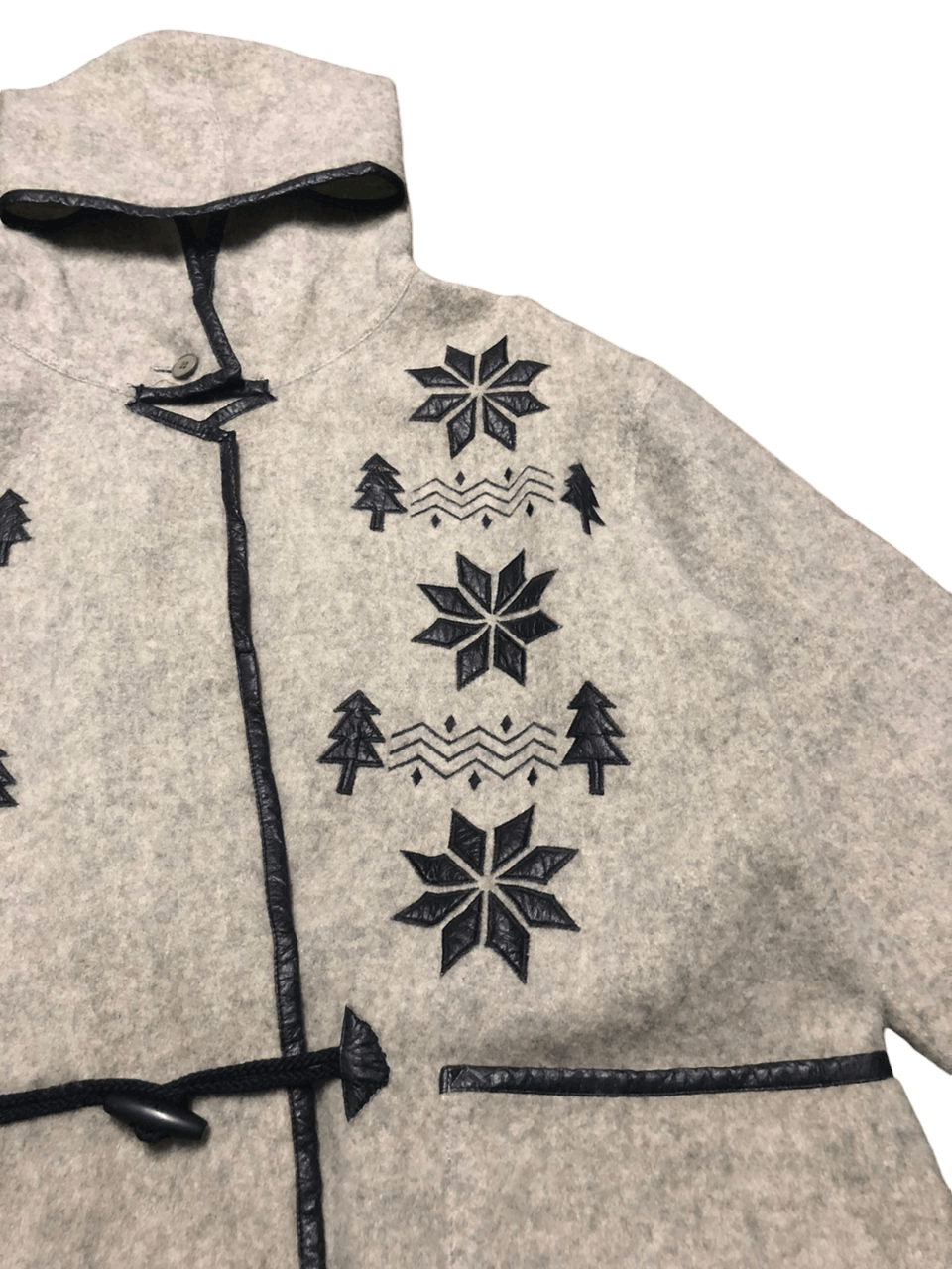 Japanese Brand × Vintage Vintage Japanese Brand Luis Mari Hoodie Wool Duffle Jacket Size US M / EU 48-50 / 2 - 11 Thumbnail