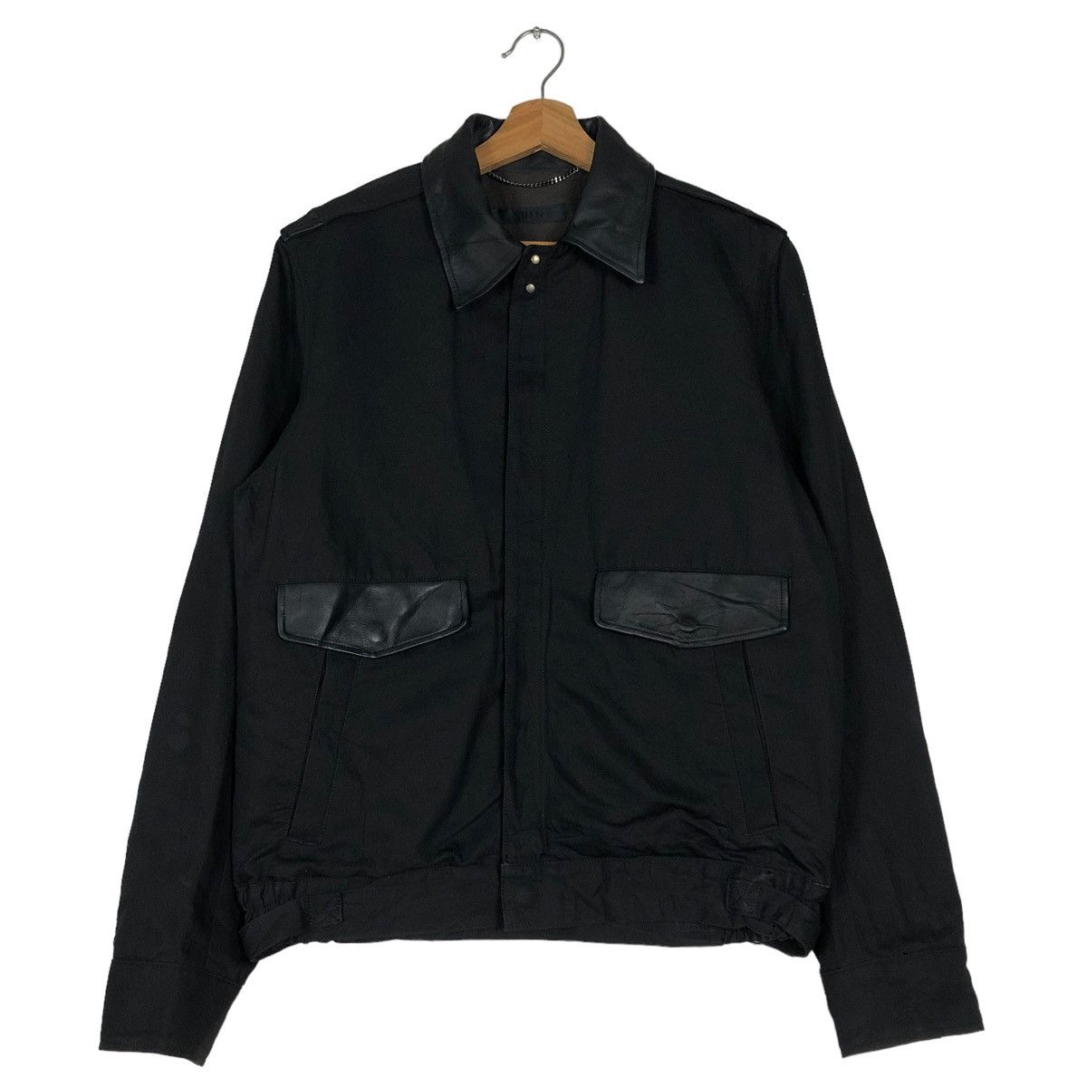 Japanese Brand BIKER JACKET LEATHER POCKET VIRUS JAPAN ISSEY MIYAKE DESIGN Size US S / EU 44-46 / 1 - 1 Thumbnail