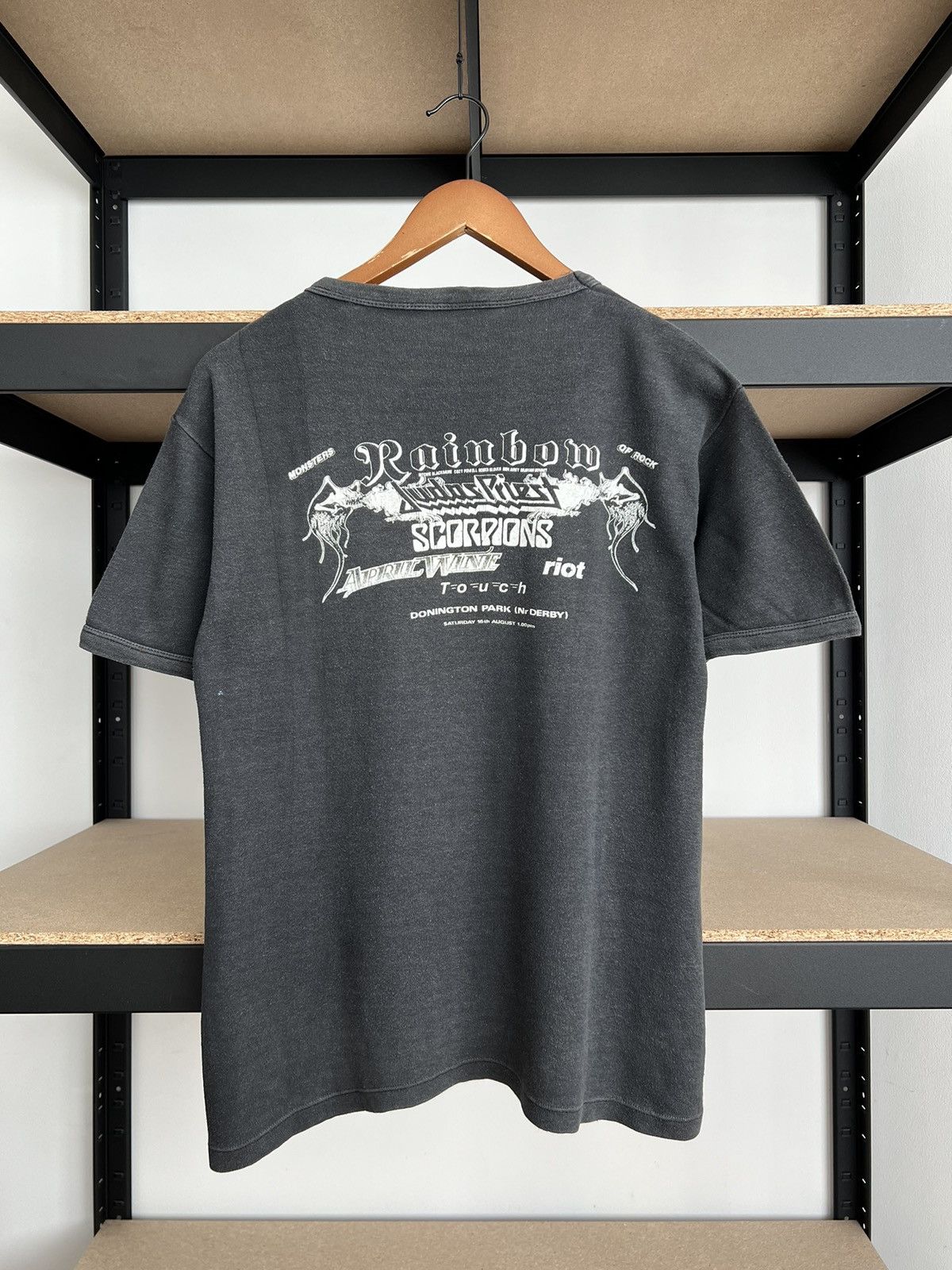 Band Tees Vintage 1980 Monster of Rock Rainbow Judas Priest Scorpions Size US M / EU 48-50 / 2 - 2 Thumbnail