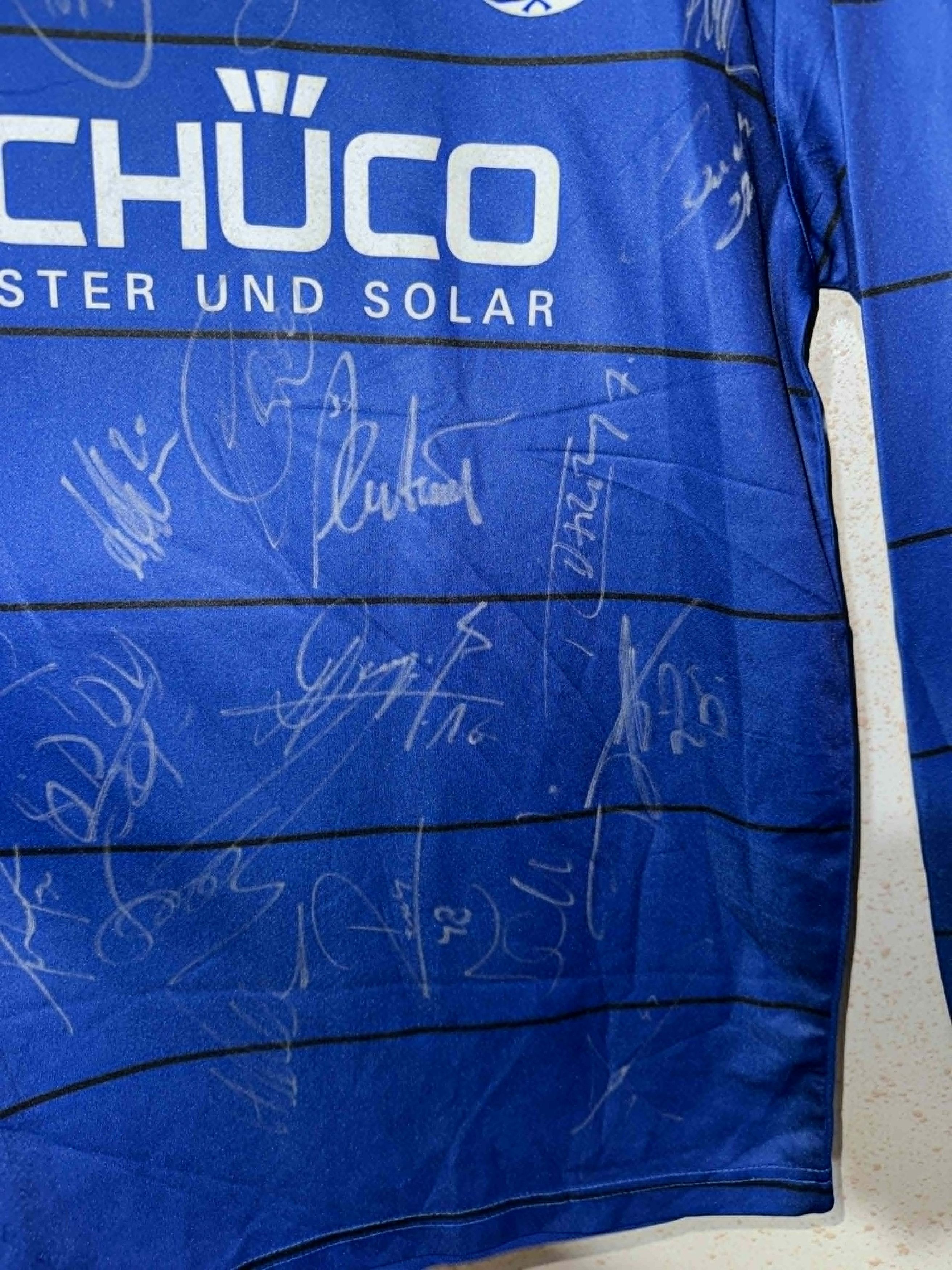 Vintage Arminia Bielfeld 2010/11 Match Worn Shirt signed Size US M / EU 48-50 / 2 - 6 Thumbnail