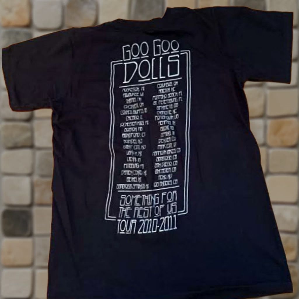 Anvil VINTAGE Goo-Goo Dolls Something for the Rest of Us 2010-2011 Tour Small T-Shirt Women S Black Crew Neck Pullover Short Sleeve Activewear Size S / US 4 / IT 40 - 1 Thumbnail