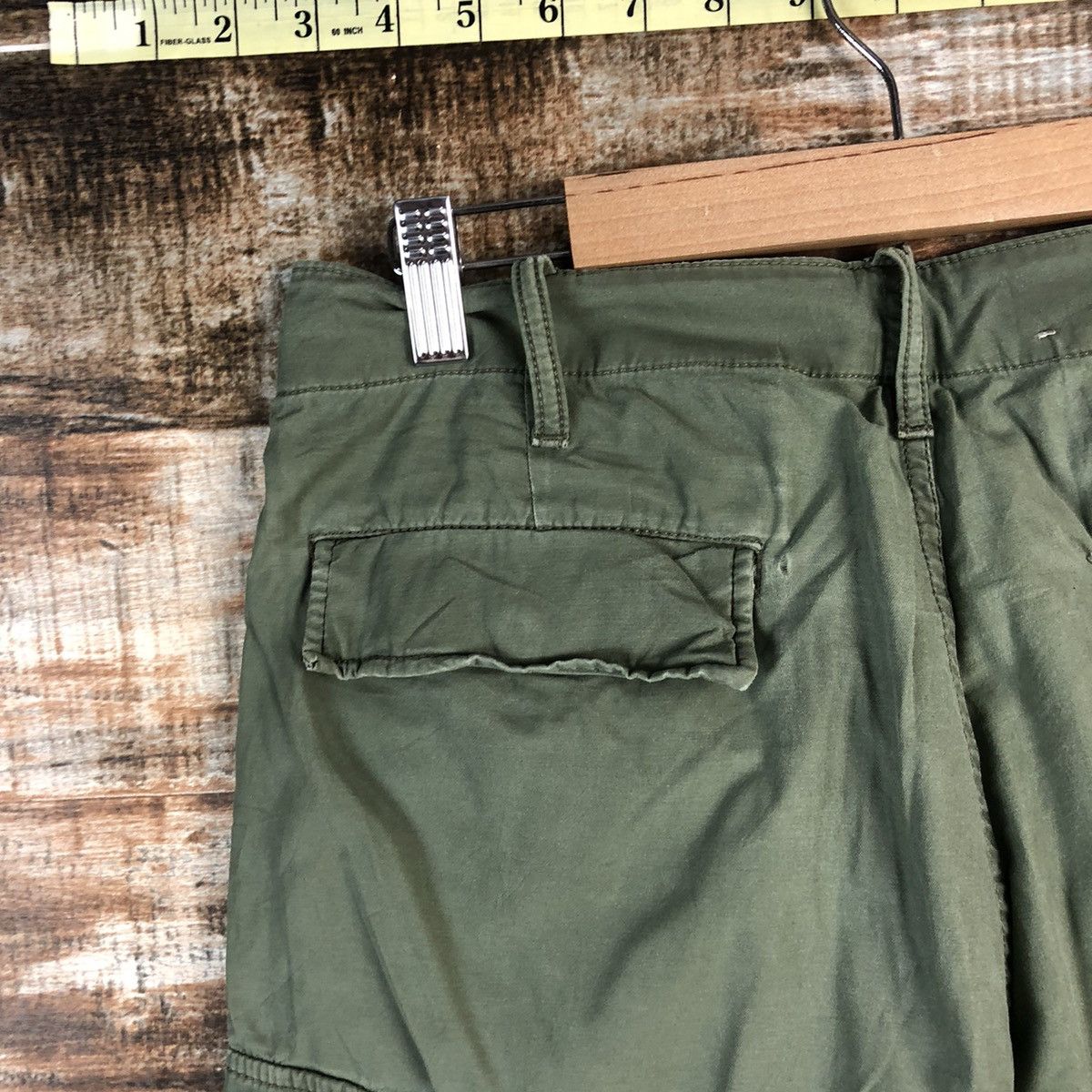Japanese Brand DLL Uniqlo Green utility Cargo Multipocket Pants #C217 Size US 28 / EU 44 - 18 Thumbnail