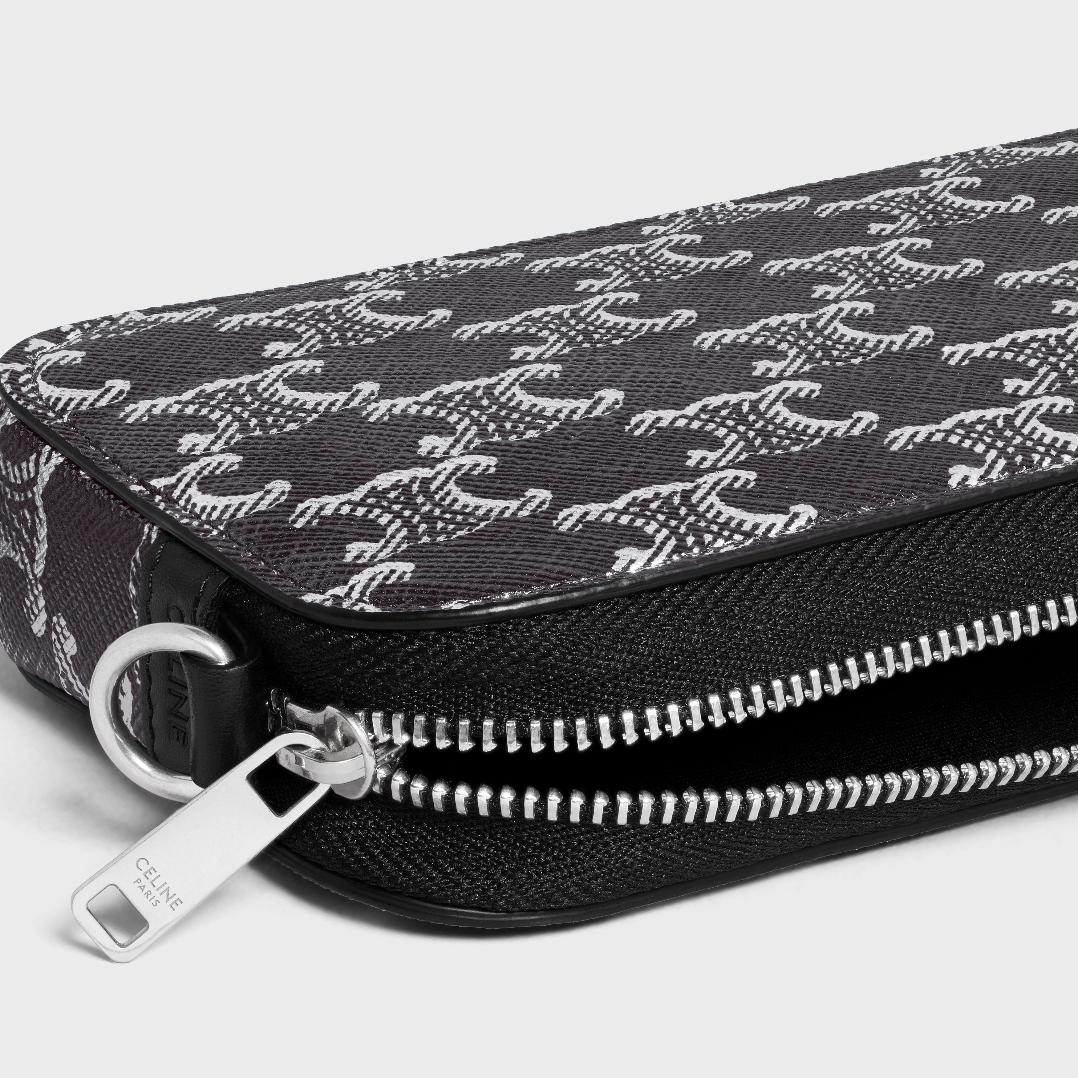 Celine o1w1db11124 Size: OS / Triomphe Horizontal Pouch in Black Size ONE SIZE - 3 Thumbnail