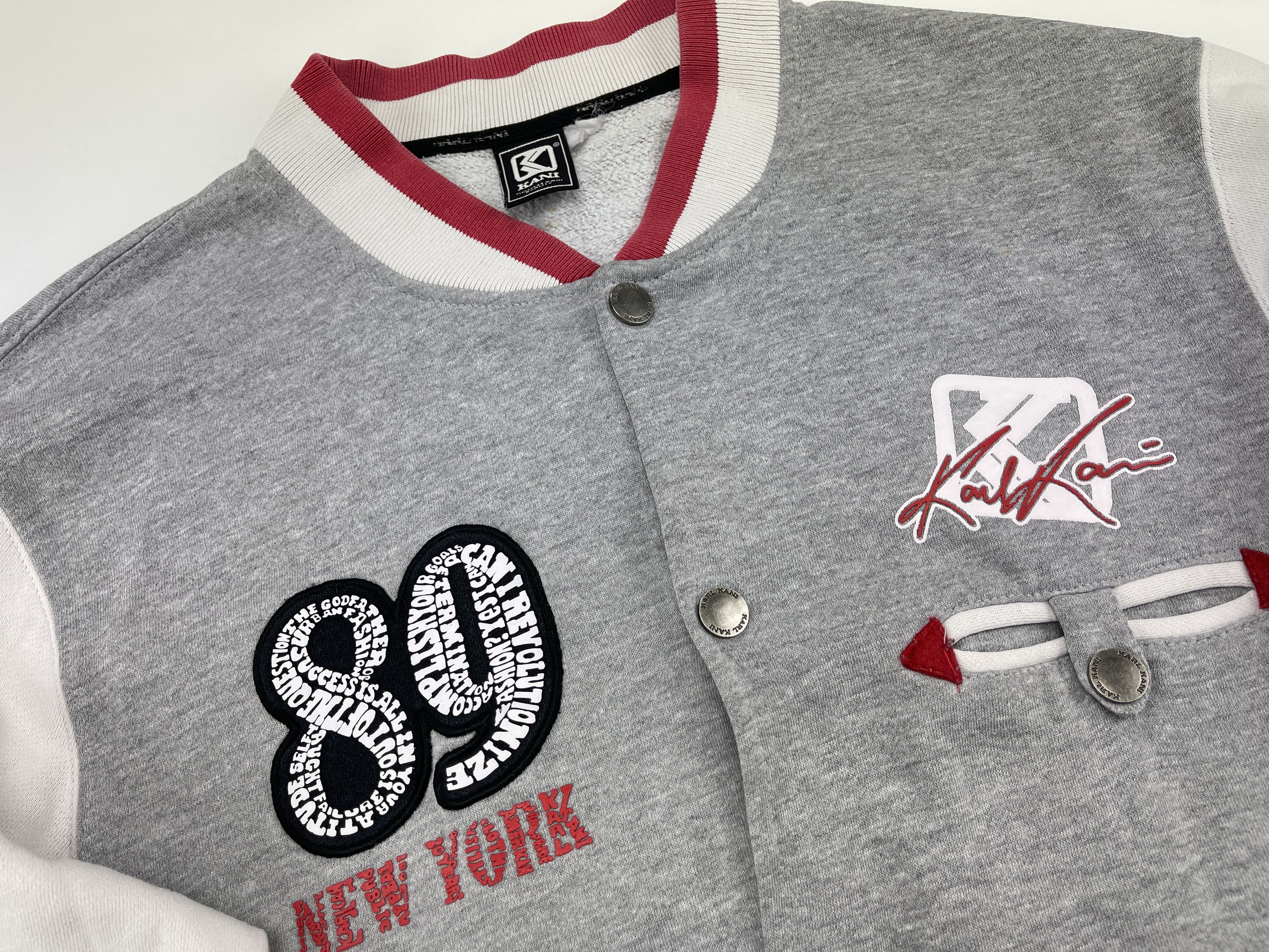 Karl Kani KARL KANI sweatshirt, gray, vintage Kani, 90s hip-hop size M Size US M / EU 48-50 / 2 - 9 Thumbnail