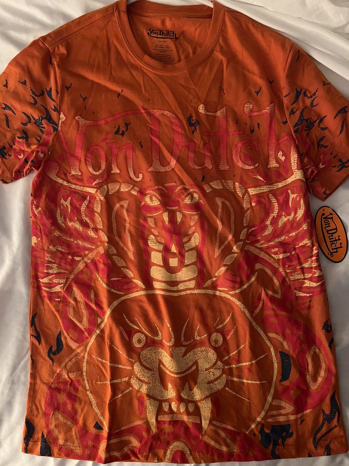 Von Dutch Von Dutch Tiger Graphic Tee Size US S / EU 44-46 / 1 - 1 Thumbnail