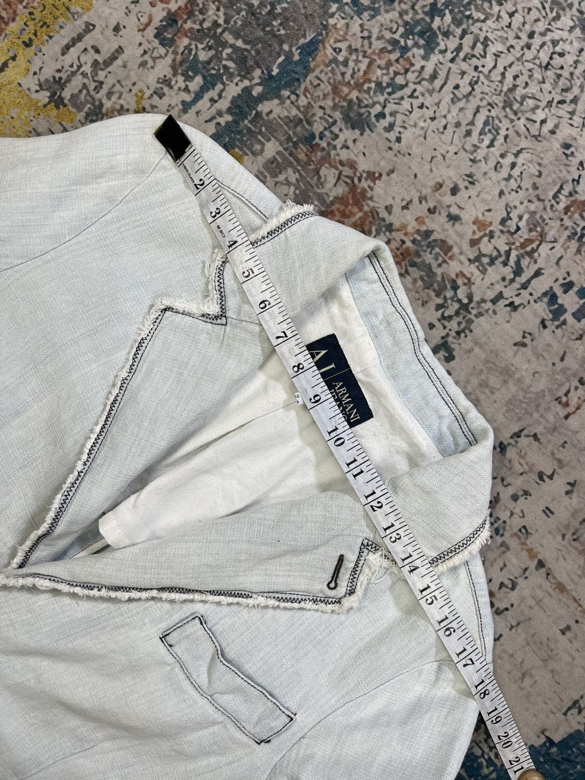 Armani Armani Jeans Hemp Denim Aged Jacket Size US M / EU 48-50 / 2 - 4 Thumbnail