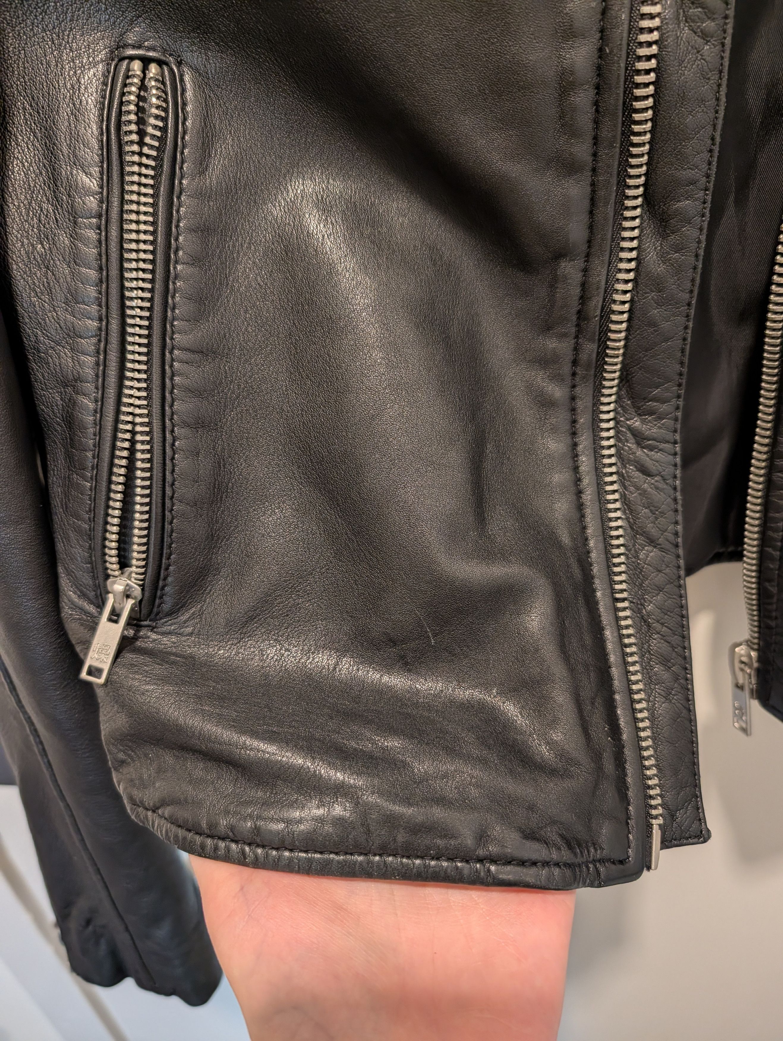 Superdry Superdry Black Leather Jacket for Women Size S Size S / US 4 / IT 40 - 14 Thumbnail