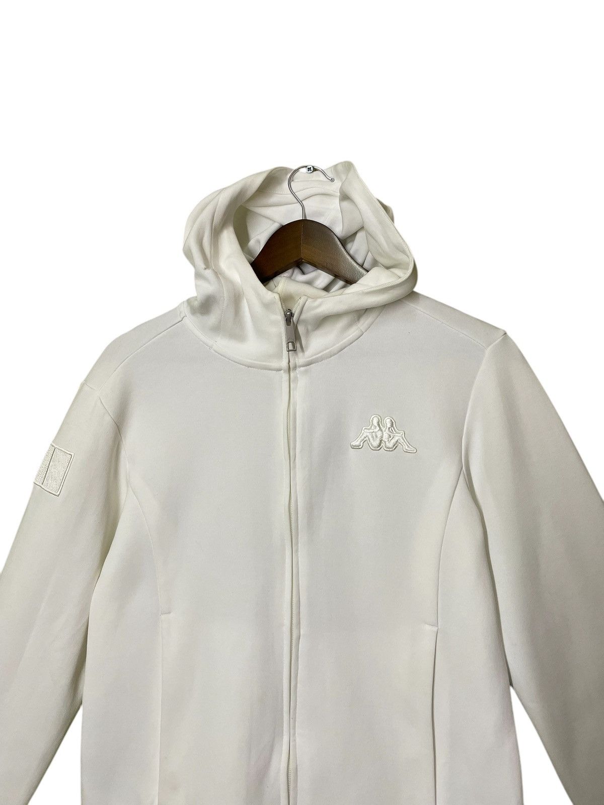 Japanese Brand × Kappa KAPPA hodiee embroidered small logo sweatshirt white Size US S / EU 44-46 / 1 - 4 Thumbnail