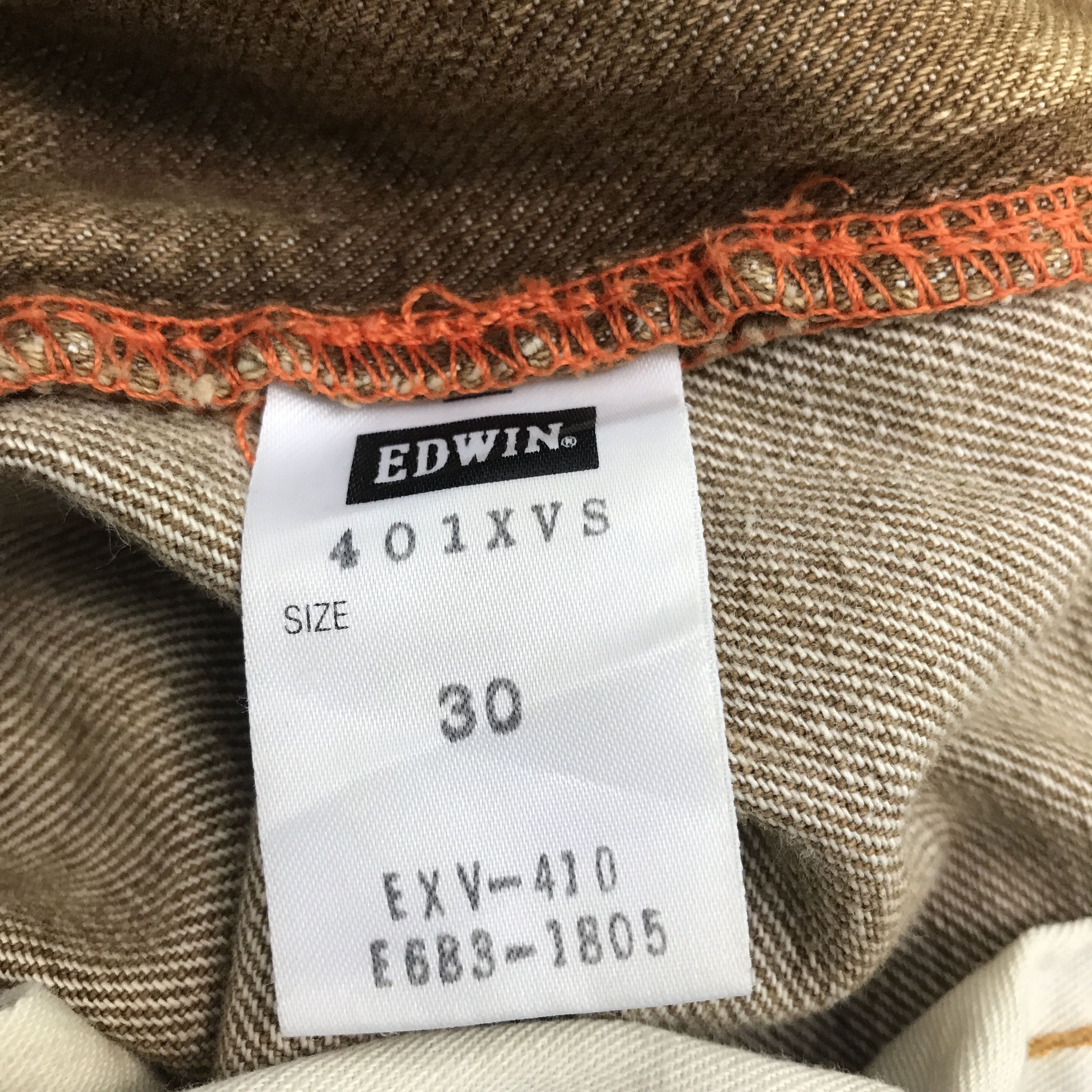 Edwin × Japanese Brand × Vintage Vintage Flare Edwin XV-S Japan Bootcut brown Denim pants Size US 30 / EU 46 - 12 Thumbnail