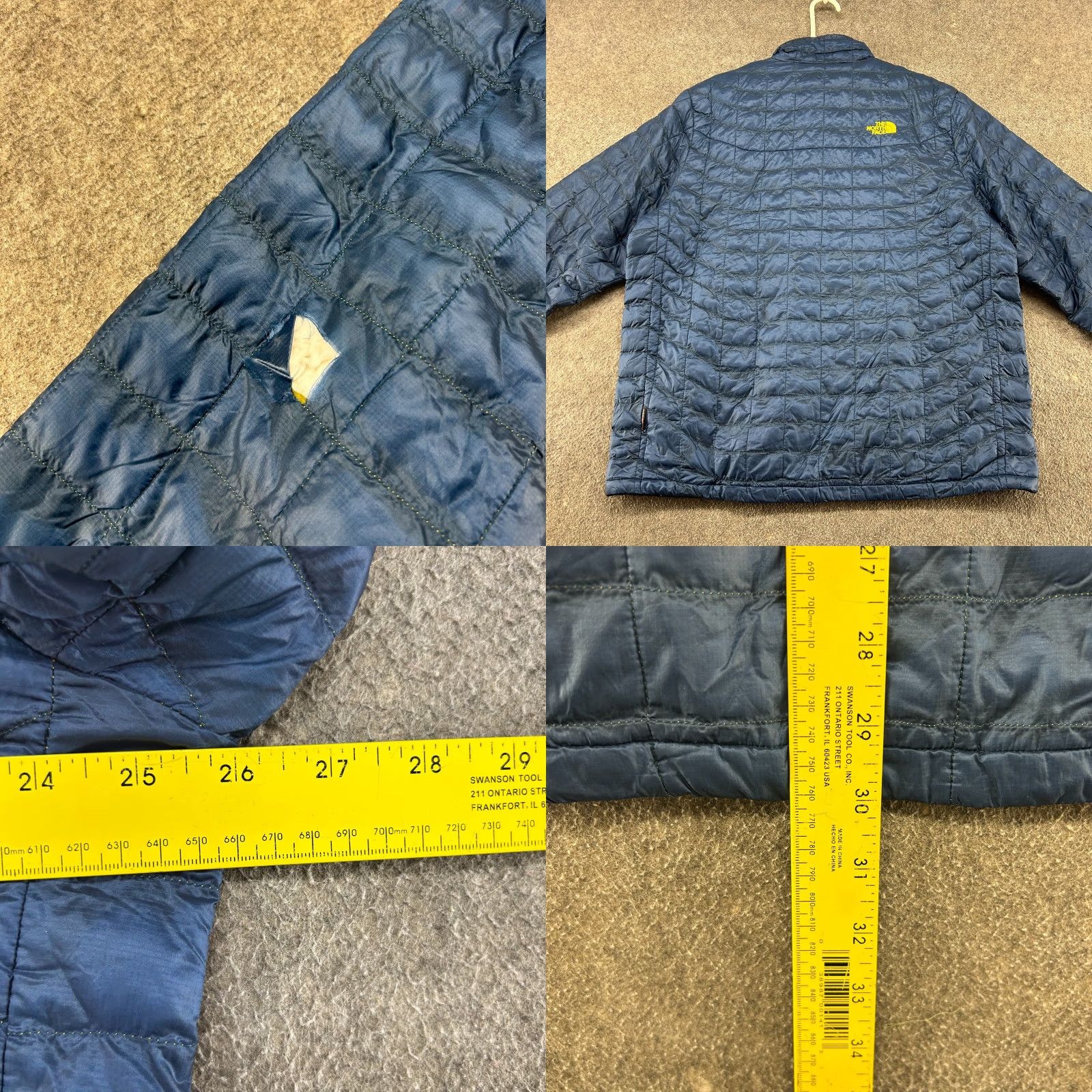 The North Face The North Face Jacket Mens XL Blue Navy Puffer Quilted Lined Full Zip Thermoball Size US XL / EU 56 / 4 - 9 Thumbnail