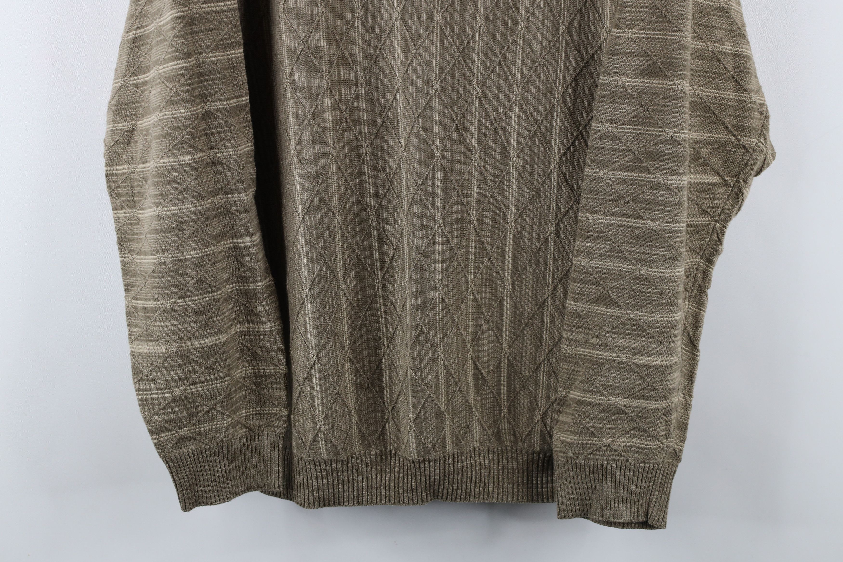 Vintage Vintage 90s Coogi Style Diamond Knit Crewneck Sweater Size US L / EU 52-54 / 3 - 3 Thumbnail