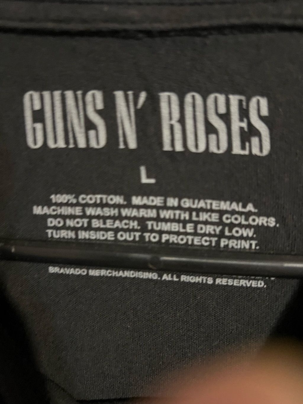 Guns N' Roses Men's Guns N' Roses Short Sleeve Tee L Black Yellow Size US L / EU 52-54 / 3 - 3 Thumbnail