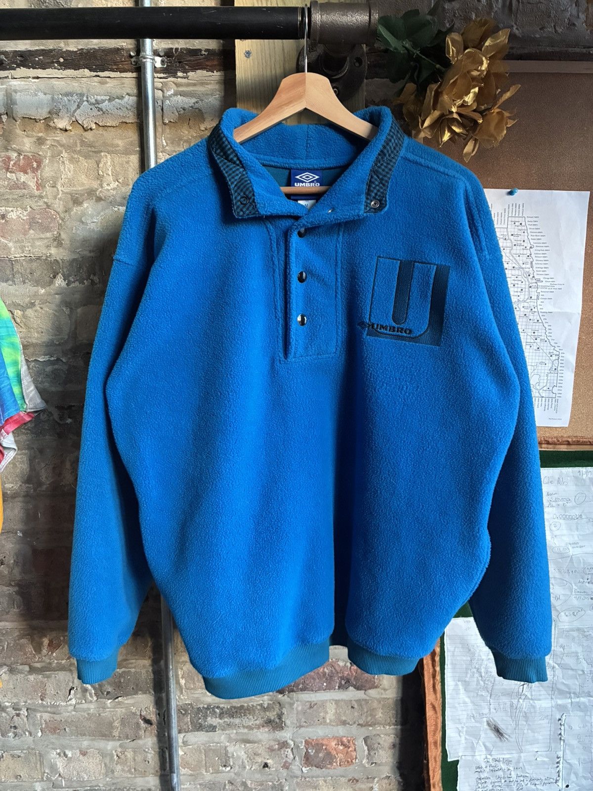 Umbro 90’s Umbro Polar Fleece snap button pullover Size US M / EU 48-50 / 2 - 1 Thumbnail