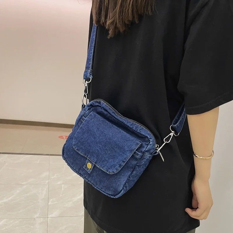 Japanese Brand Denim Crossbody Bag Size ONE SIZE - 2 Thumbnail