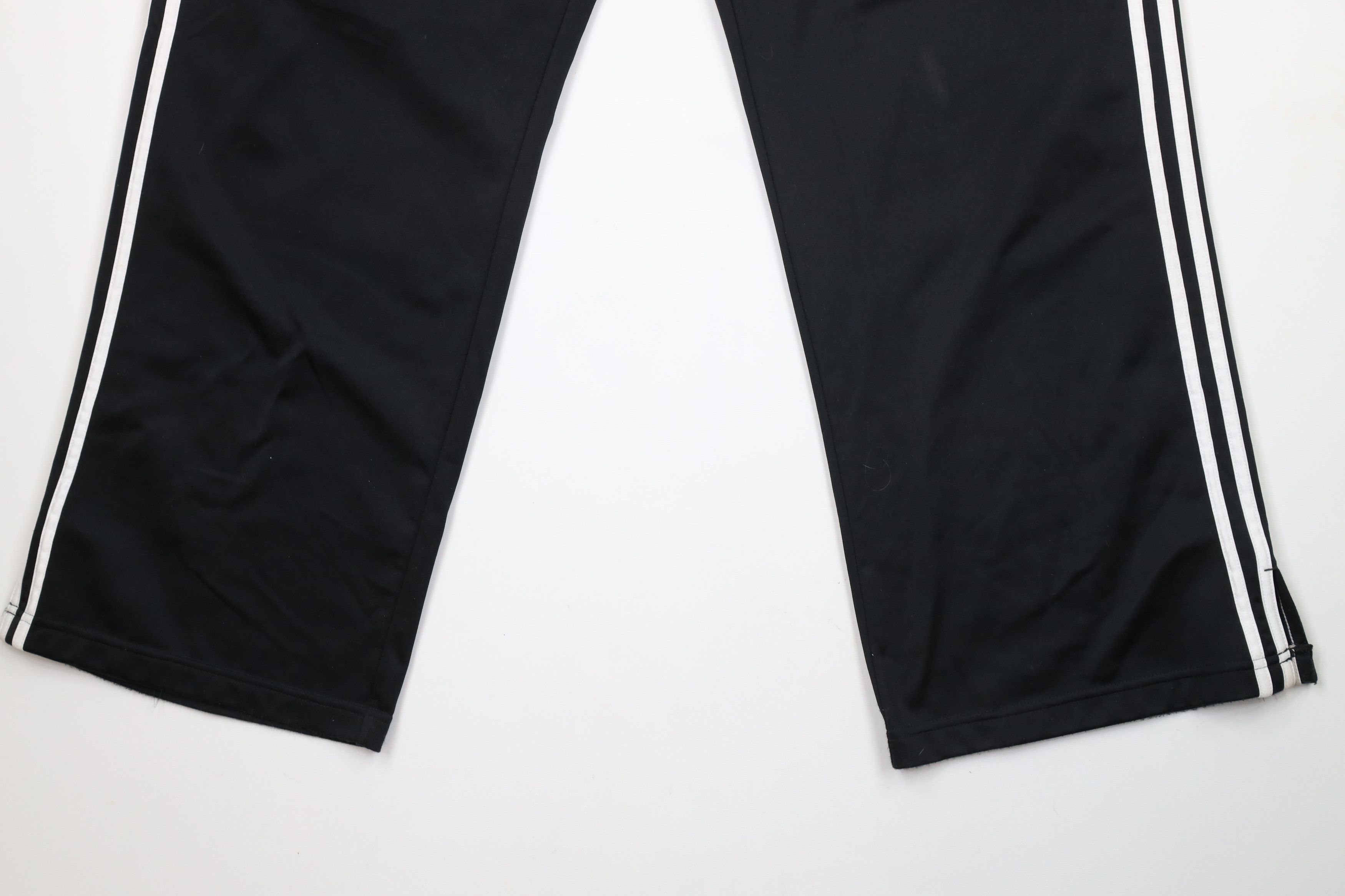 Adidas × Vintage Vintage Y2K Adidas Striped Wide Leg Sweatpants Pants Black Size 38" / US 16 / IT 52 - 4 Thumbnail