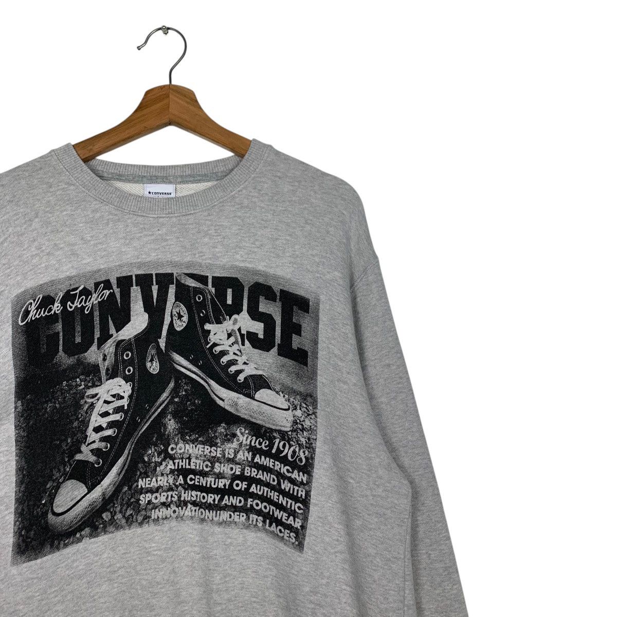 Converse CONVERSE Chuck Taylor Shoes Graphics Sweatshirts #1753-C78 Size US L / EU 52-54 / 3 - 5 Thumbnail