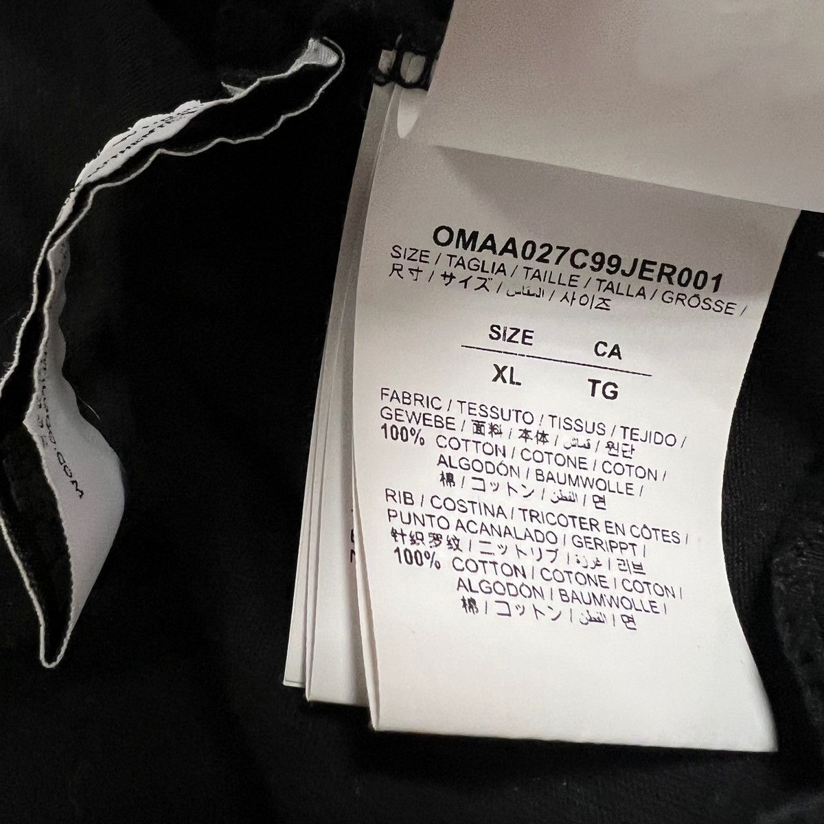 Off-White Off-White Rubber Diagonal T-Shirt Black Size US XL / EU 56 / 4 - 5 Thumbnail