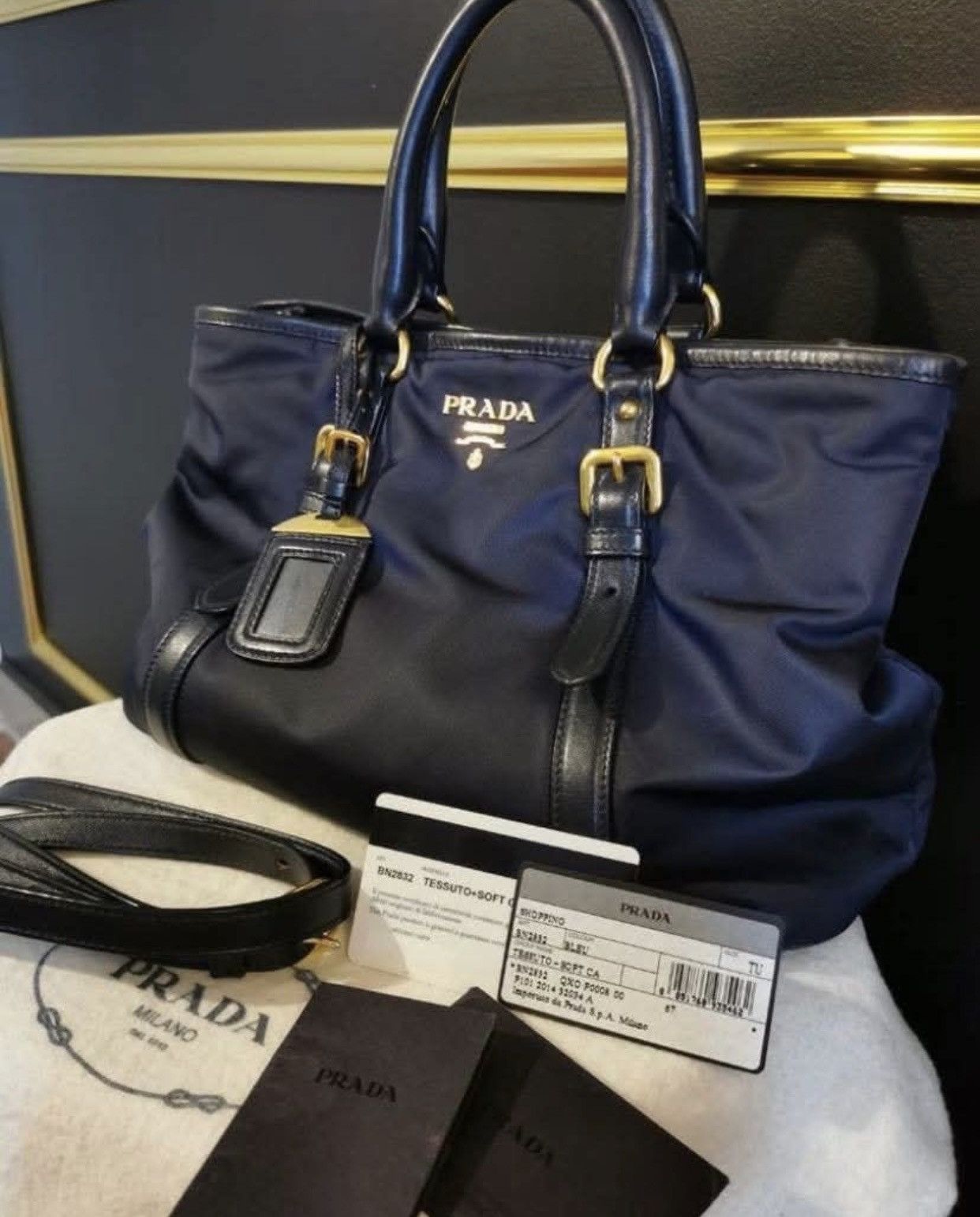 Prada Prada Tessuto Soft Tote Bag Size ONE SIZE - 1 Thumbnail