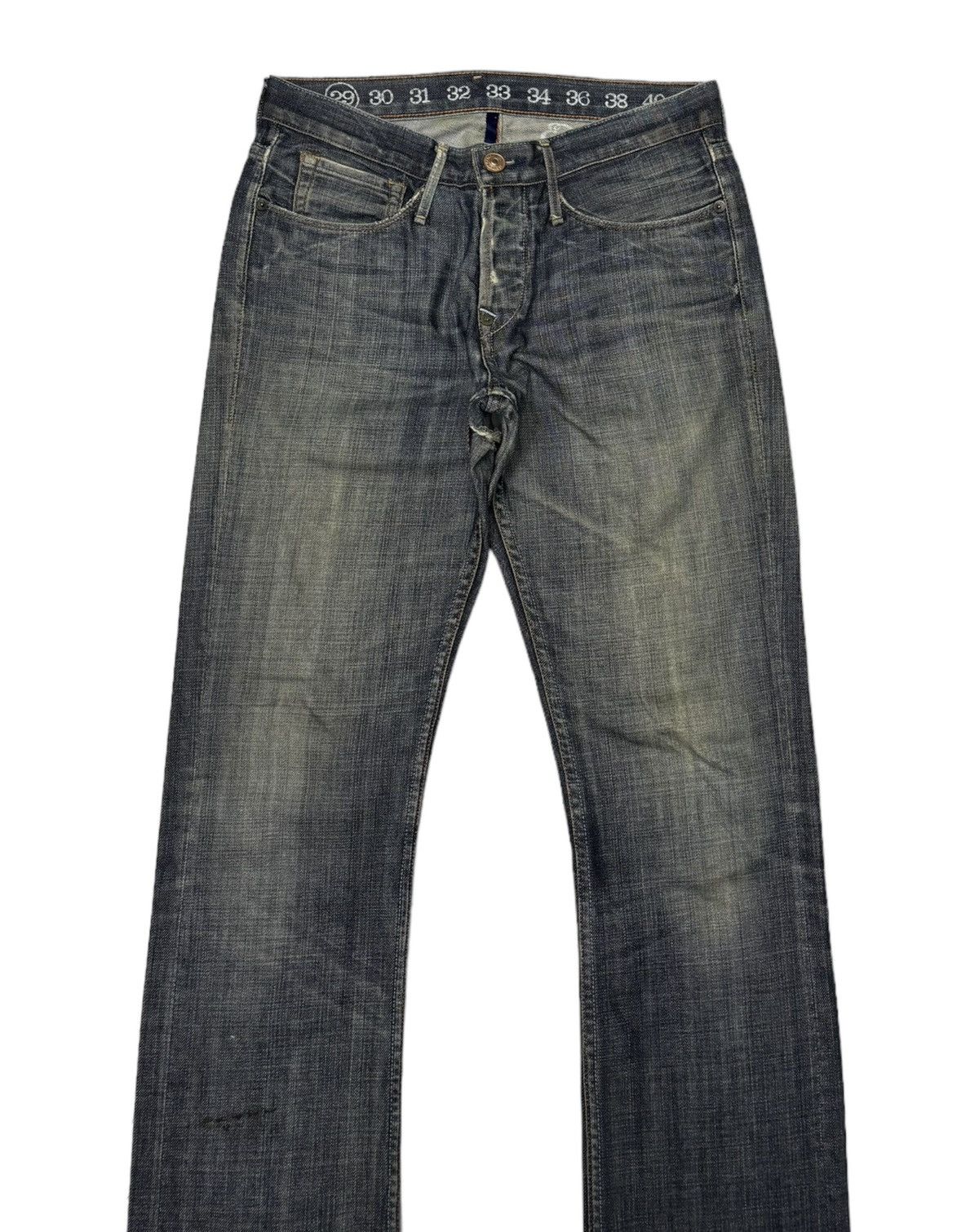 If Six Was Nine JAPANESE AVANT GARDE STYLE DENIM DISTRESSED STRAIGHT CUT Size US 30 / EU 46 - 5 Thumbnail