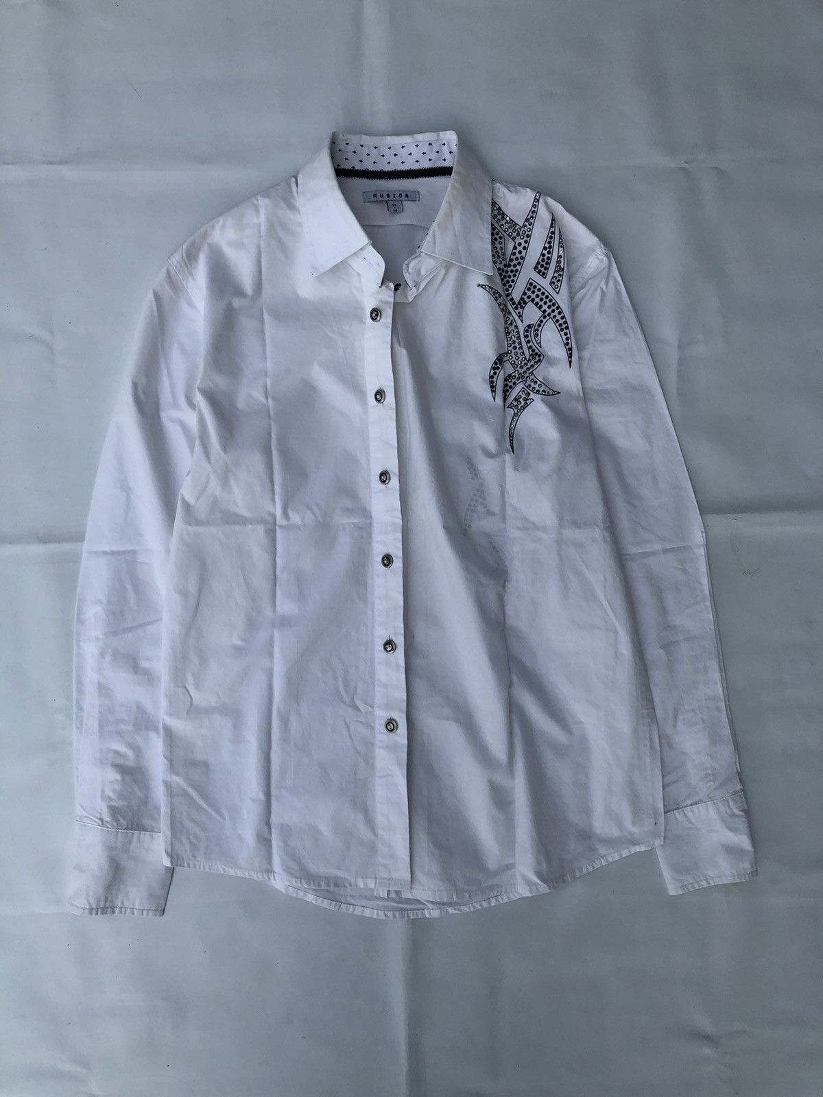 If Six Was Nine Japanese Tribal Rubina Button Shirt issey Style Size US M / EU 48-50 / 2 - 1 Thumbnail