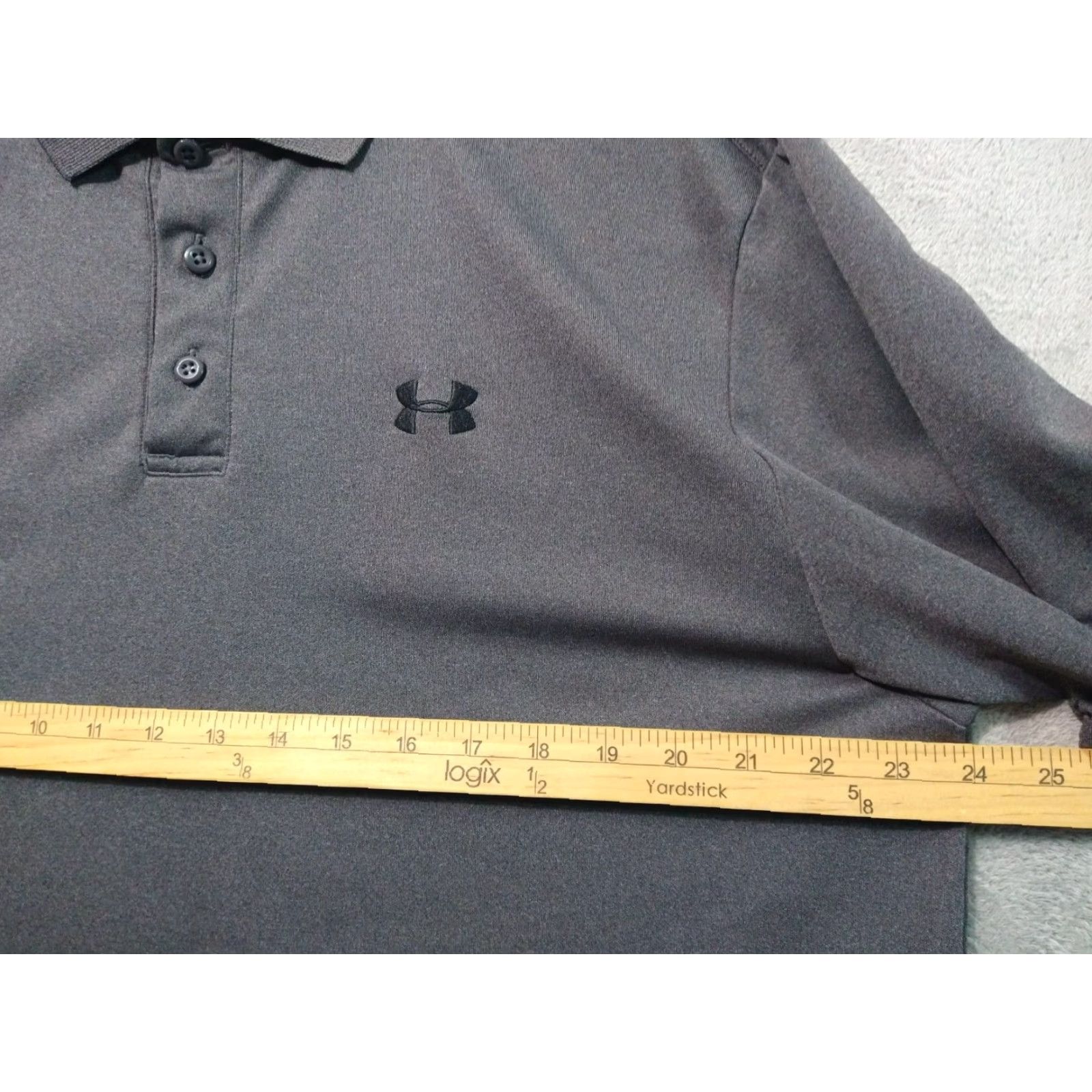 Under Armour Under Armour Shirt Polo Mens XL Gray HeatGear Short Sleeve Polo Shirt Performance Golf Breathable Moisture Wicking Quick Dry Logo Spring Summer Mens Size US XL / EU 56 / 4 - 4 Thumbnail