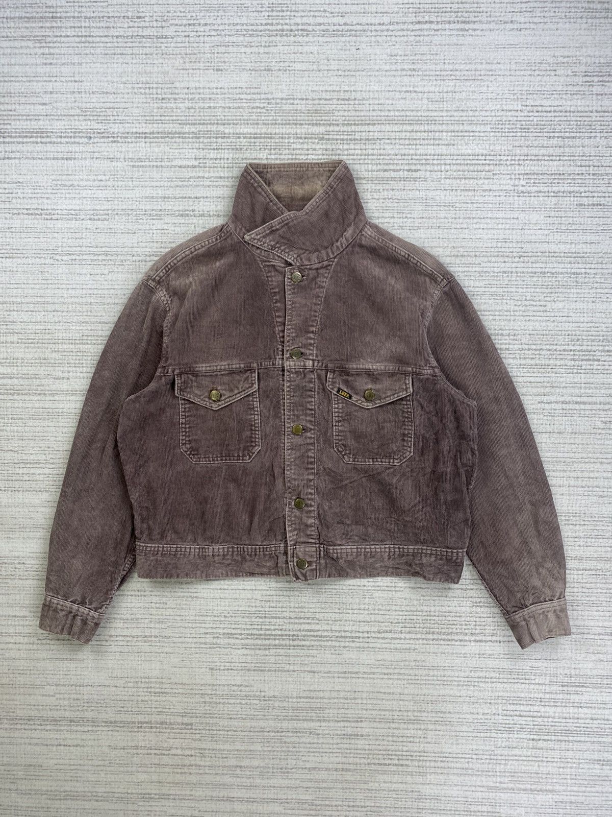 Lee × Vintage Vintage 80s Lee Casual Brown Double Pocket Corduroy Jacket Size US L / EU 52-54 / 3 - 5 Thumbnail