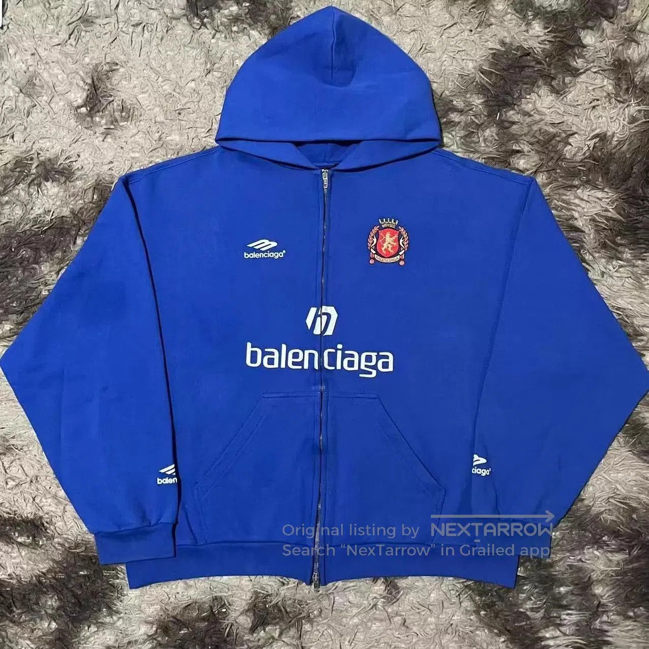 Balenciaga Blue Zip. Size US M / EU 48-50 / 2 - 1 Thumbnail