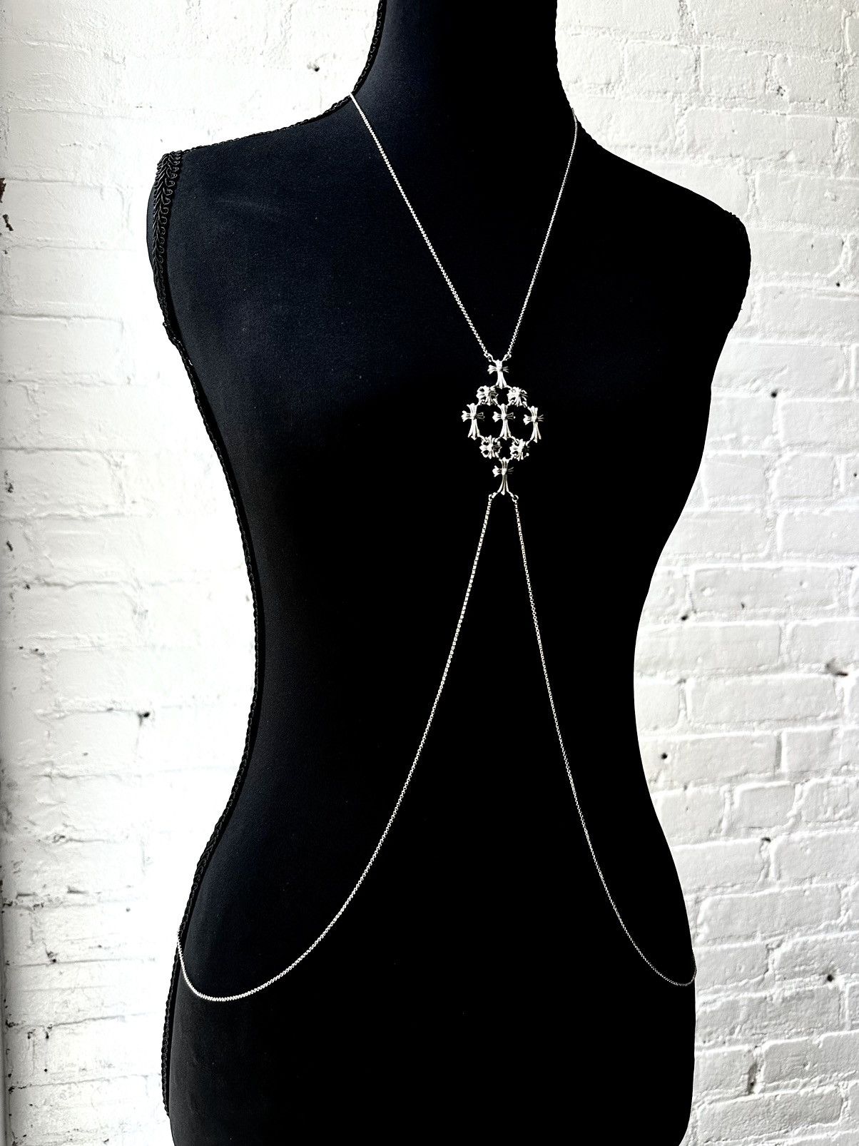 Chrome Hearts 1 of 1 FULL BODY CHAIN MULTI CROSS SILVER Size ONE SIZE - 6 Thumbnail