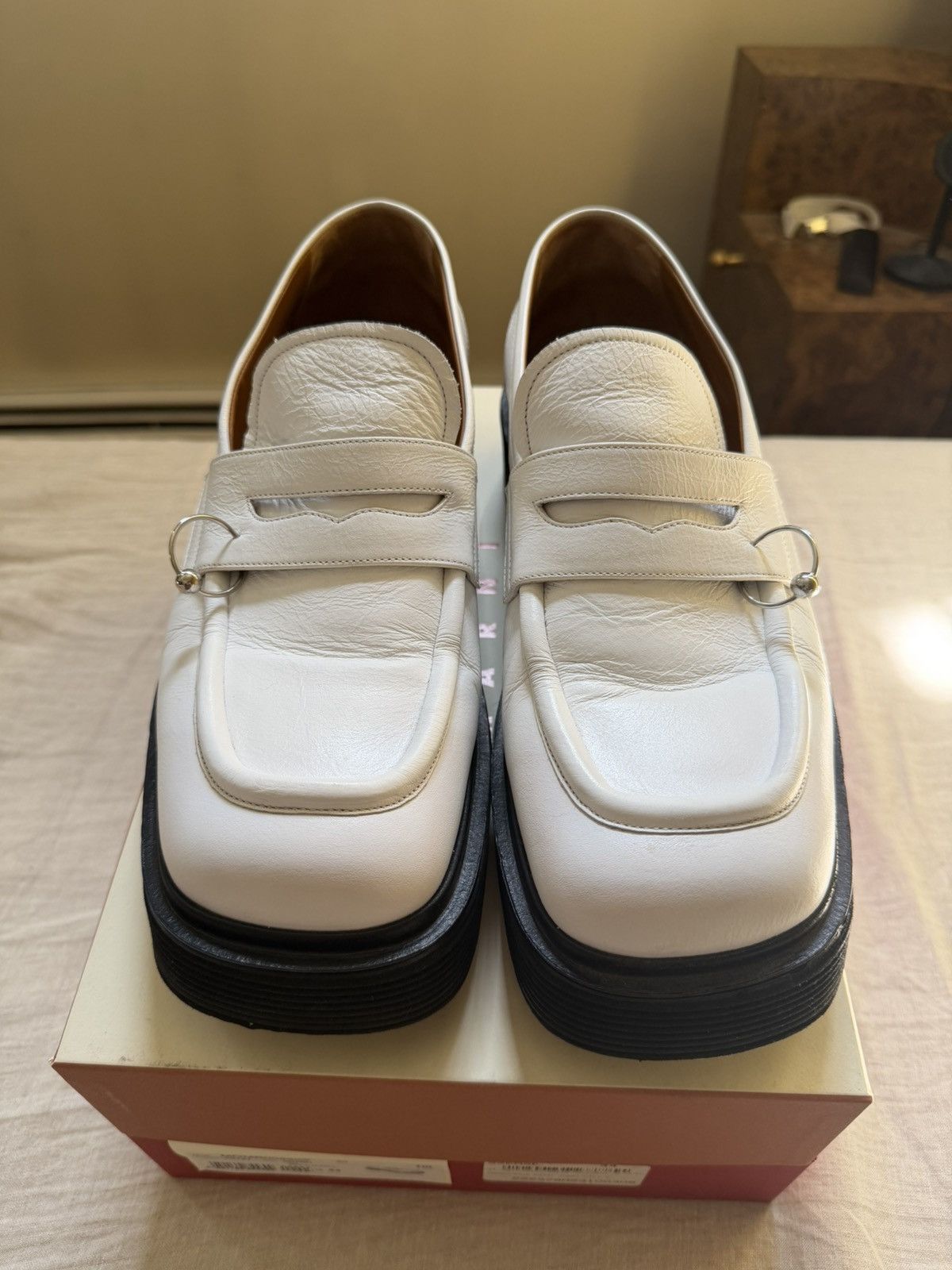 Marni Marni Square Toe Pierced Moccasin / Loafer Size US 11 / EU 44 - 11 Thumbnail