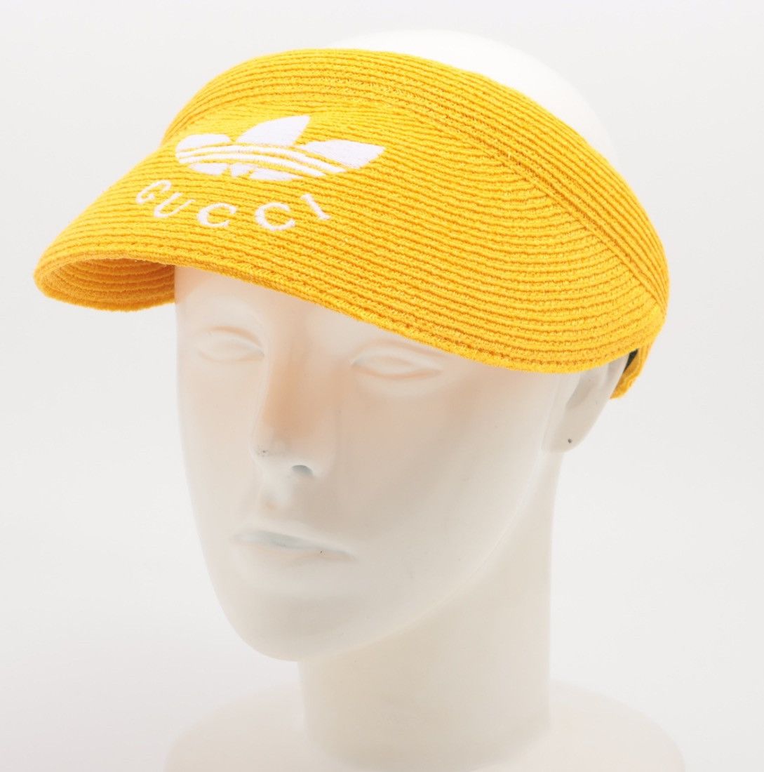Gucci Gucci x Adidas 2022 Yellow straw visor Size ONE SIZE - 2 Thumbnail