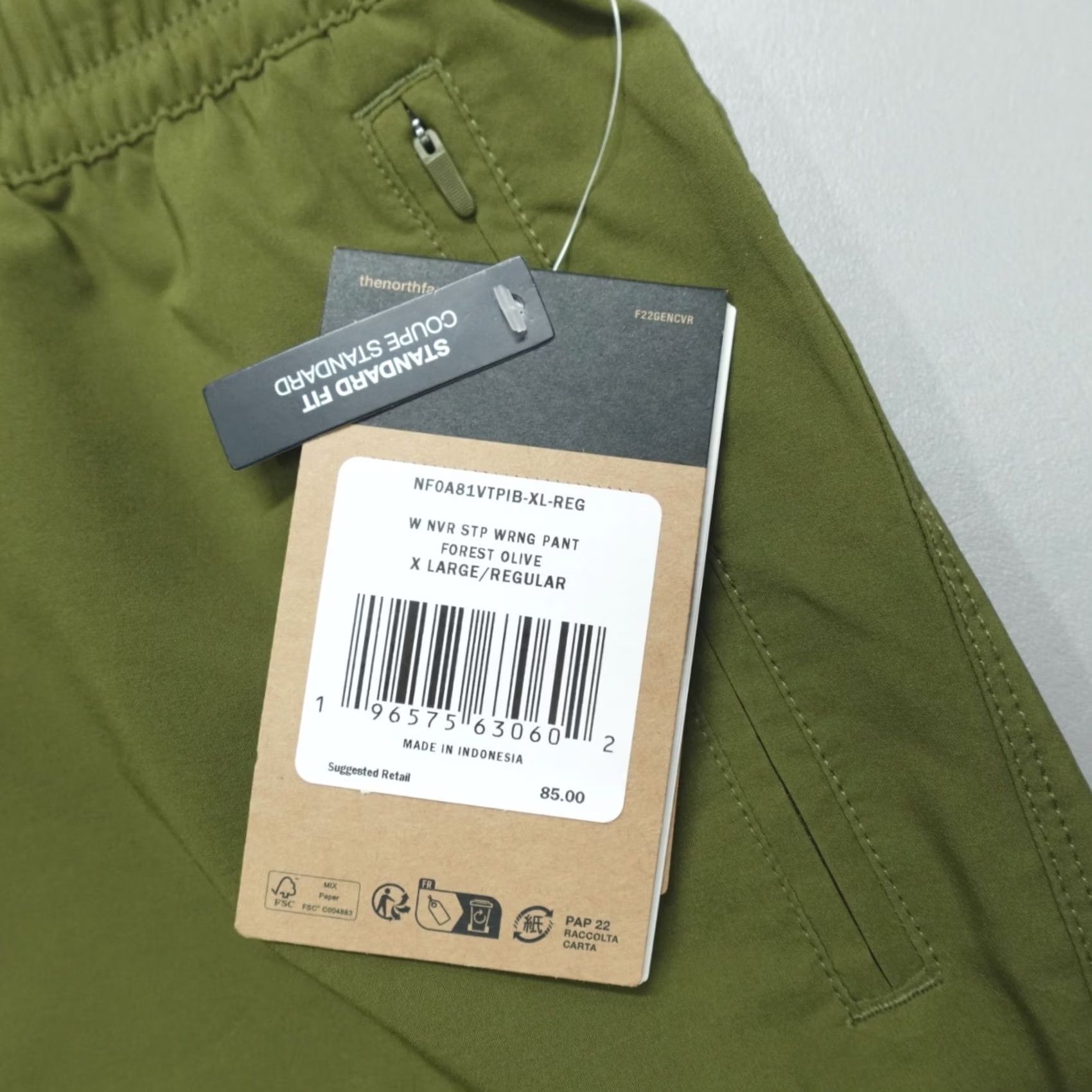 The North Face The North Face Never Stop Wearing Pant Women's XL FlashDry Forest Olive Kn. Size 40" / US 18 - 3 Thumbnail