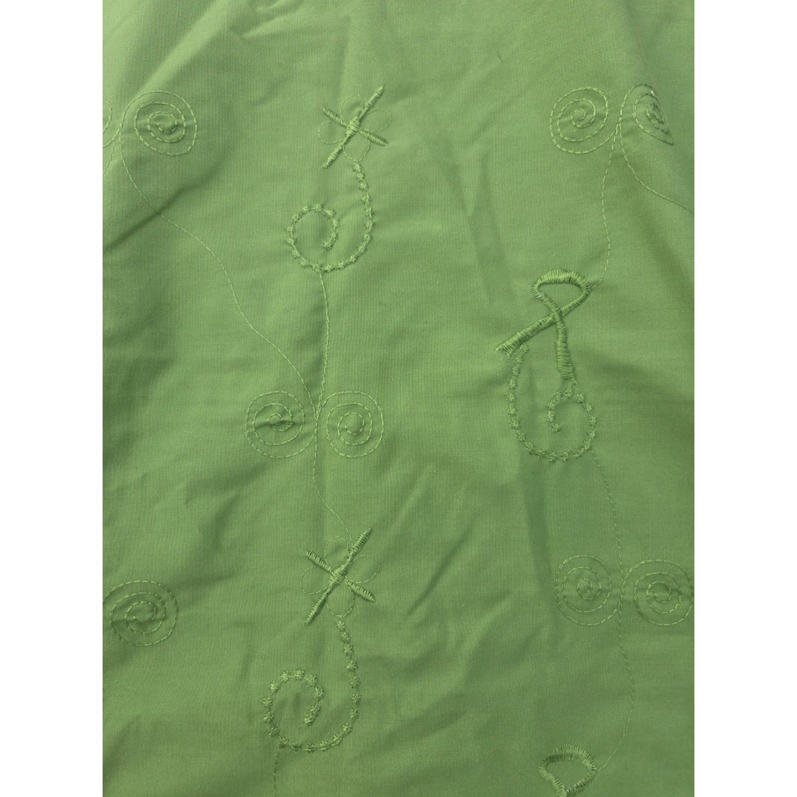 Vintage Denice Scrub Top Womens 3X Green Embroidered Medical Nurse Vet Dental Shirt Adult Womens Size XXL / US 16-18 / IT 52-54 - 2 Thumbnail