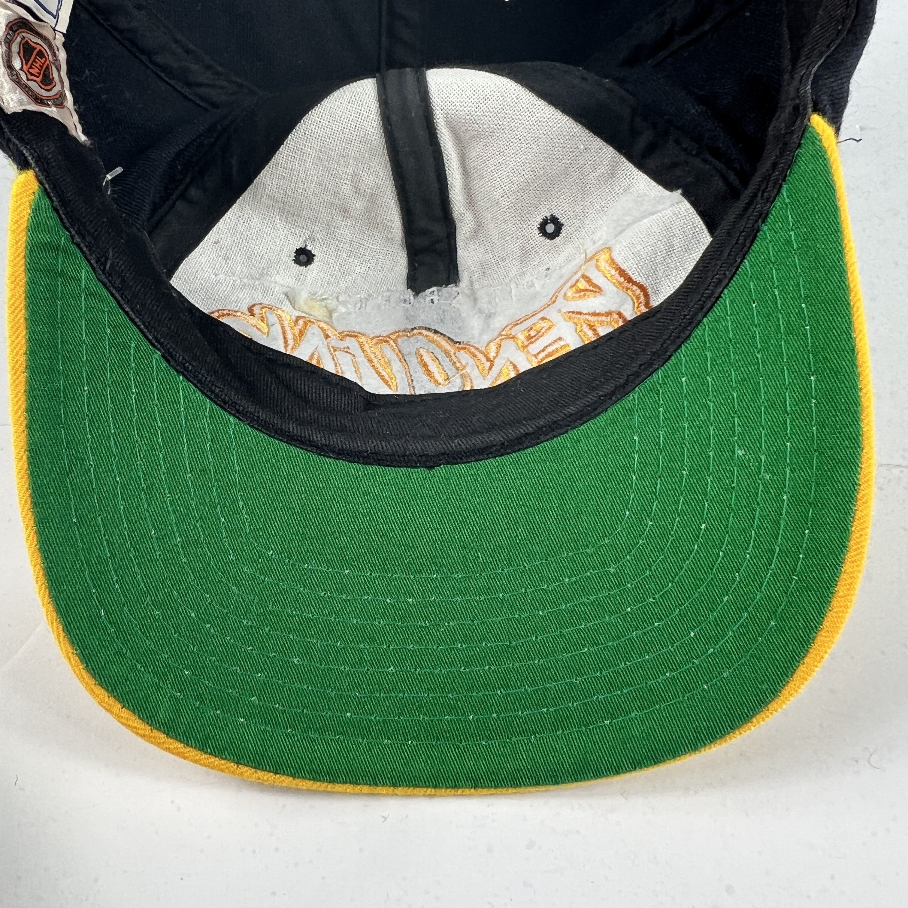 NHL × Starter × Vintage VTG Starter Pittsburgh Penguins Bubble Script Wool Snapback Size ONE SIZE - 8 Thumbnail