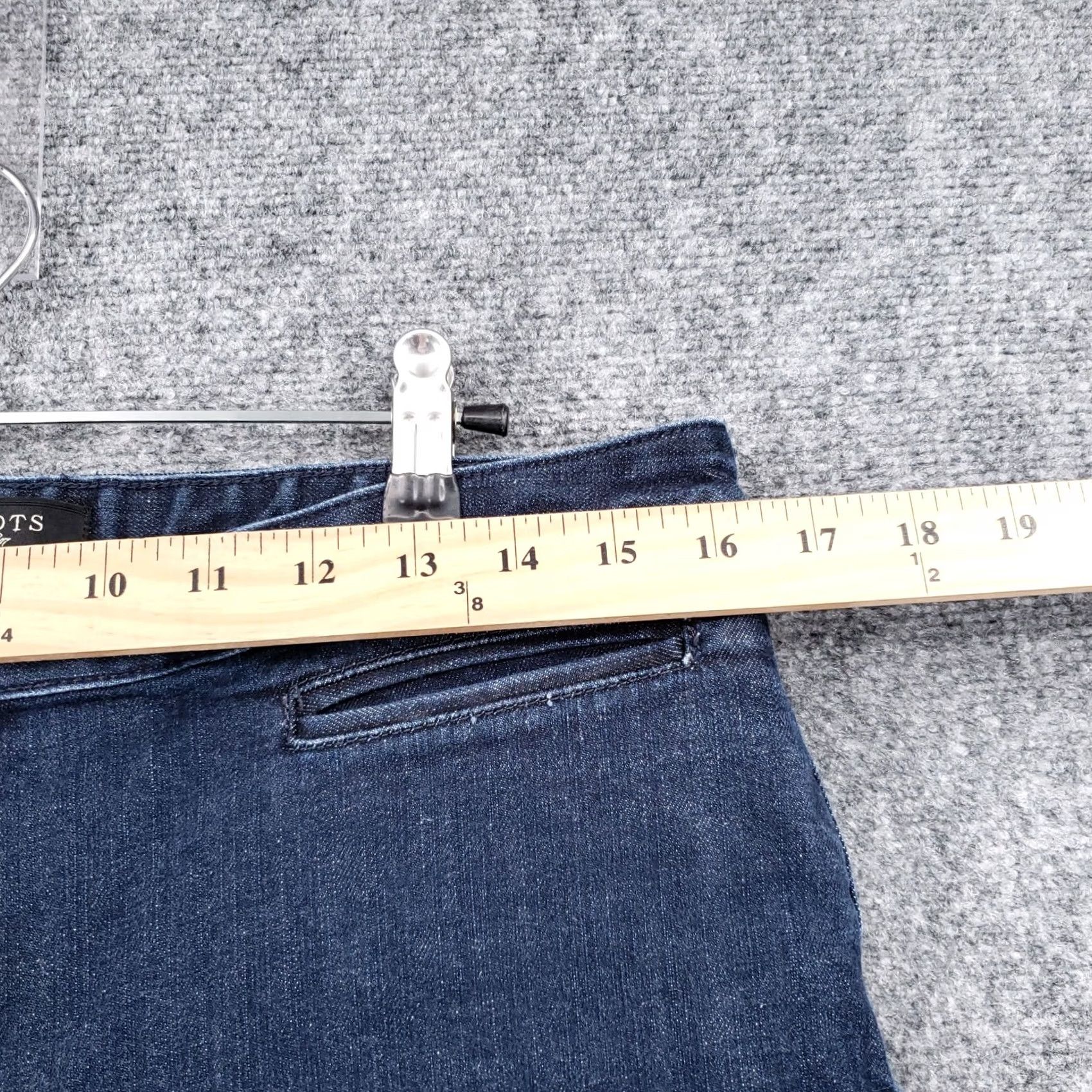 Talbots Talbots Womens Blue Signature Fit Straight Mid Rise Stretch Ankle Denim Jeans Size 10 Size 32" / US 10 / IT 46 - 7 Thumbnail