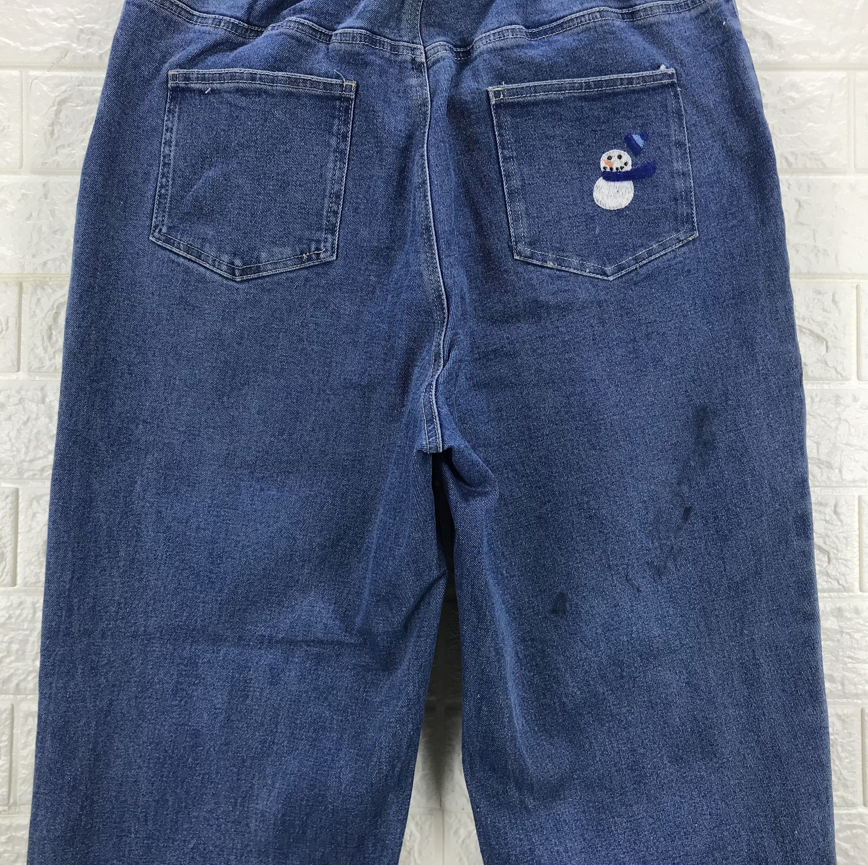 Quacker Factory Vintage Quacker Factory Embroidered Snow Man Jeans Size 33" - 7 Thumbnail
