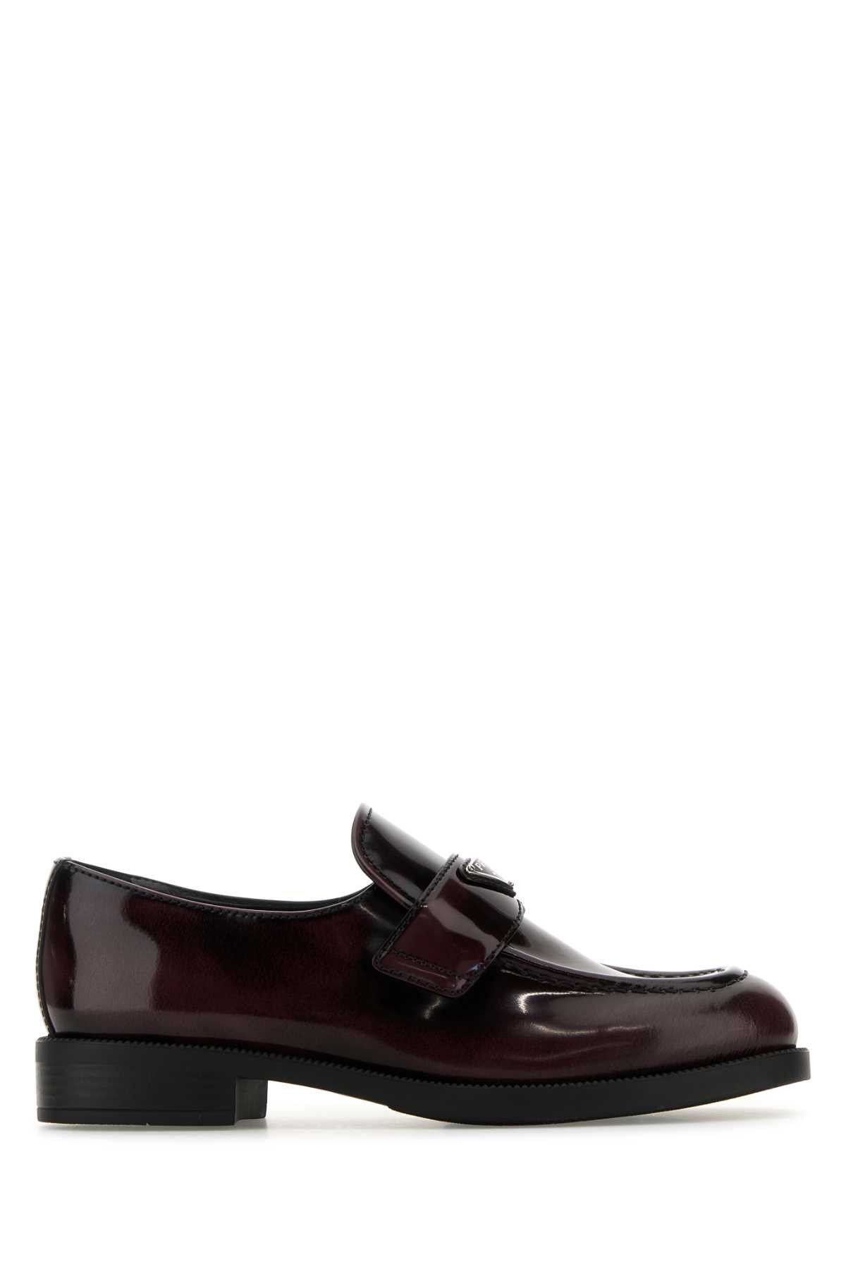 Prada Grape Leather Loafers Size US 9 / IT 39 - 1 Thumbnail