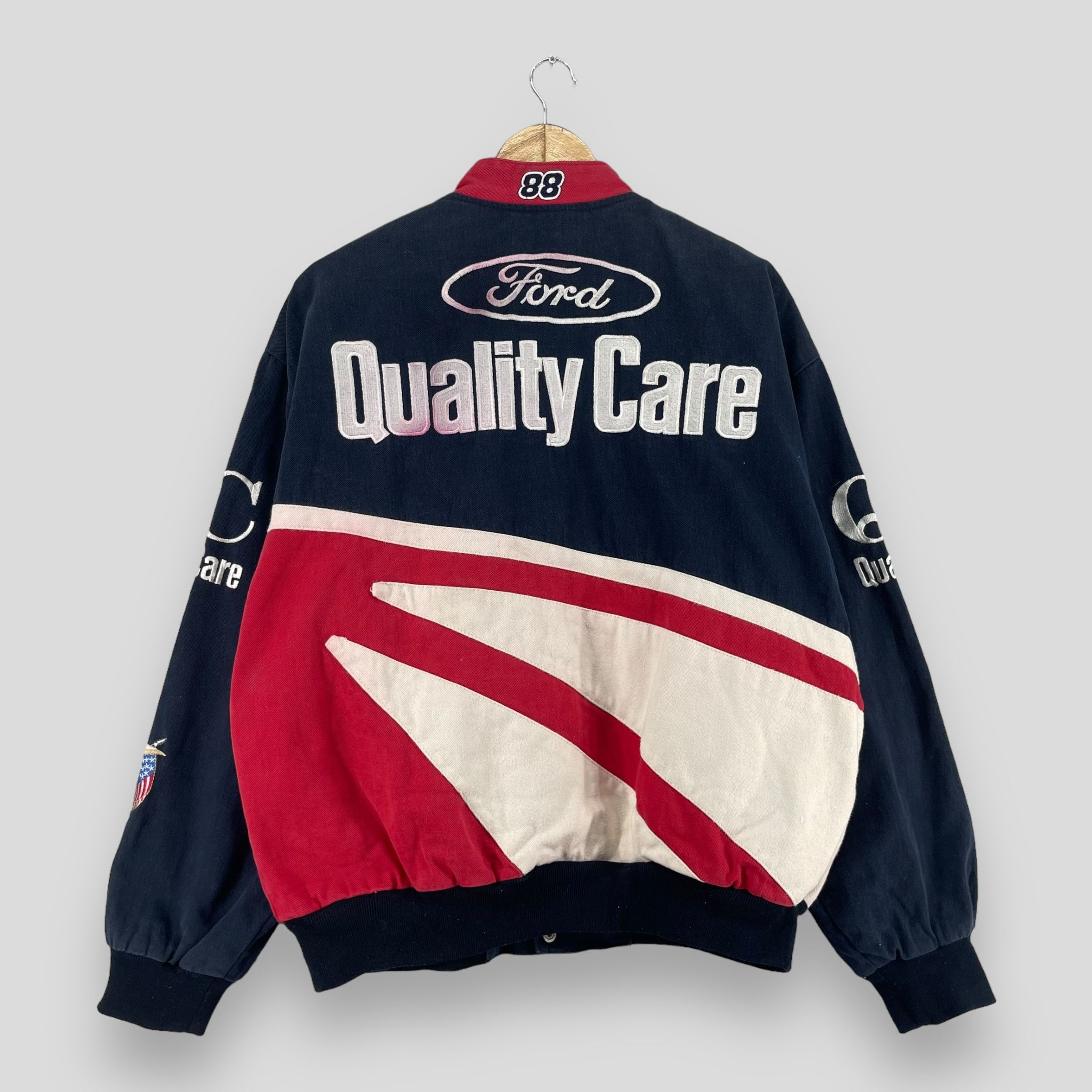 Ford × Jeff Hamilton × NASCAR Vintage JEFF HAMILTON Quality Care Nascar Jacket Size US L / EU 52-54 / 3 - 8 Thumbnail