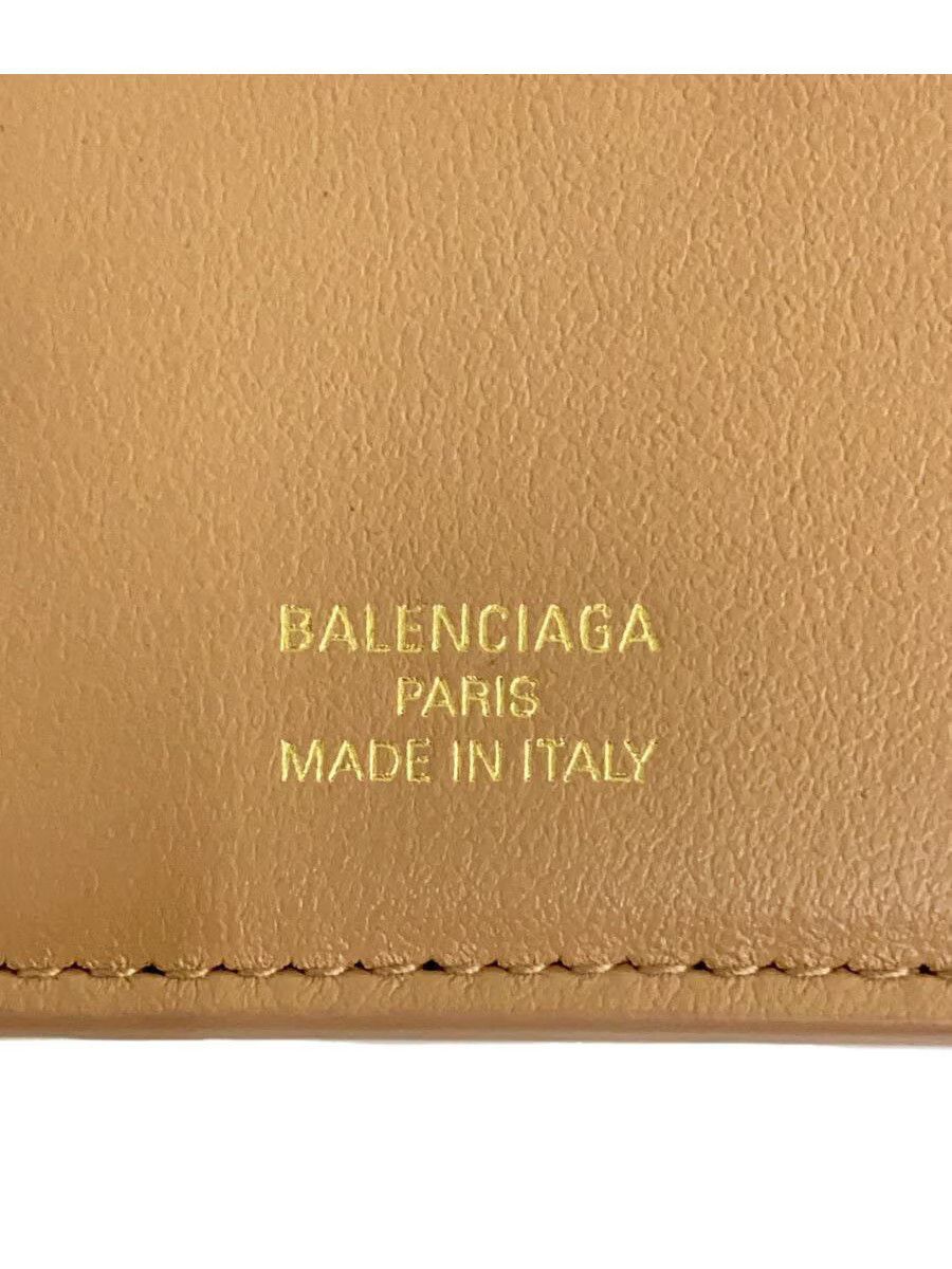 Balenciaga Balenciaga Leather Coin Case Beige Size ONE SIZE - 3 Thumbnail