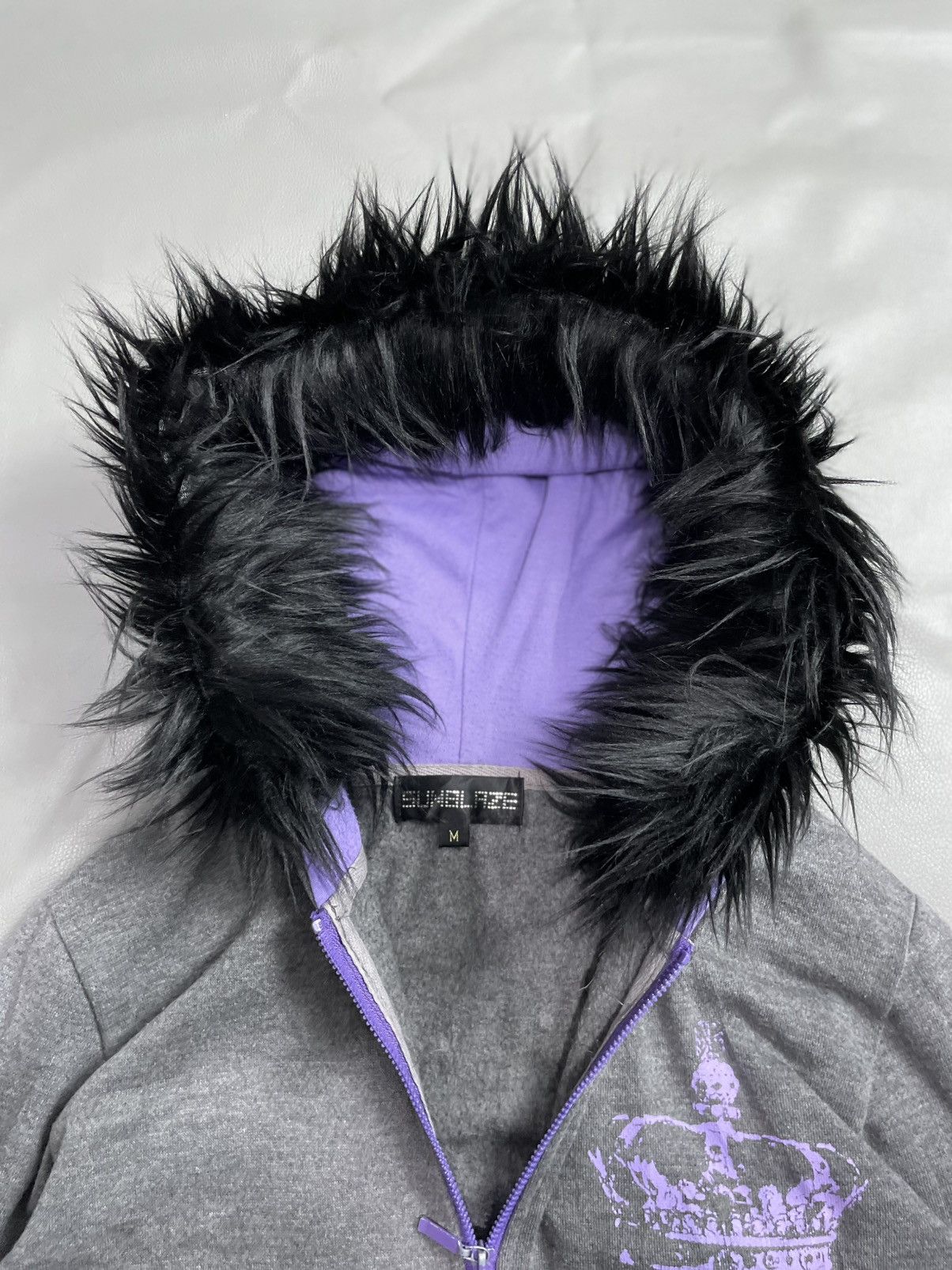 Hysteric Glamour Sunblaze Skull Crown Fur Hoodie Size M / US 6-8 / IT 42-44 - 5 Thumbnail