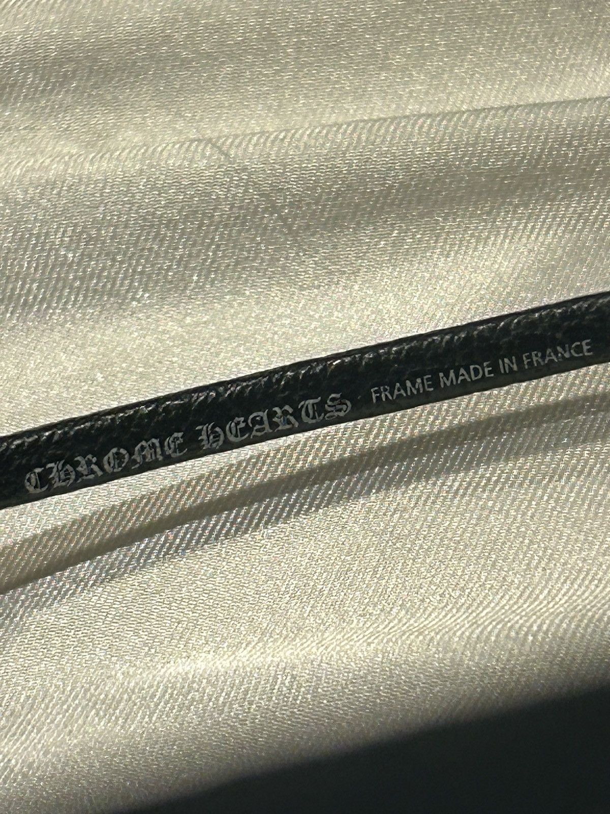 Chrome Hearts CH Titanium x Black Leather ‘stratoliner’ Sunny’s Size ONE SIZE - 6 Thumbnail